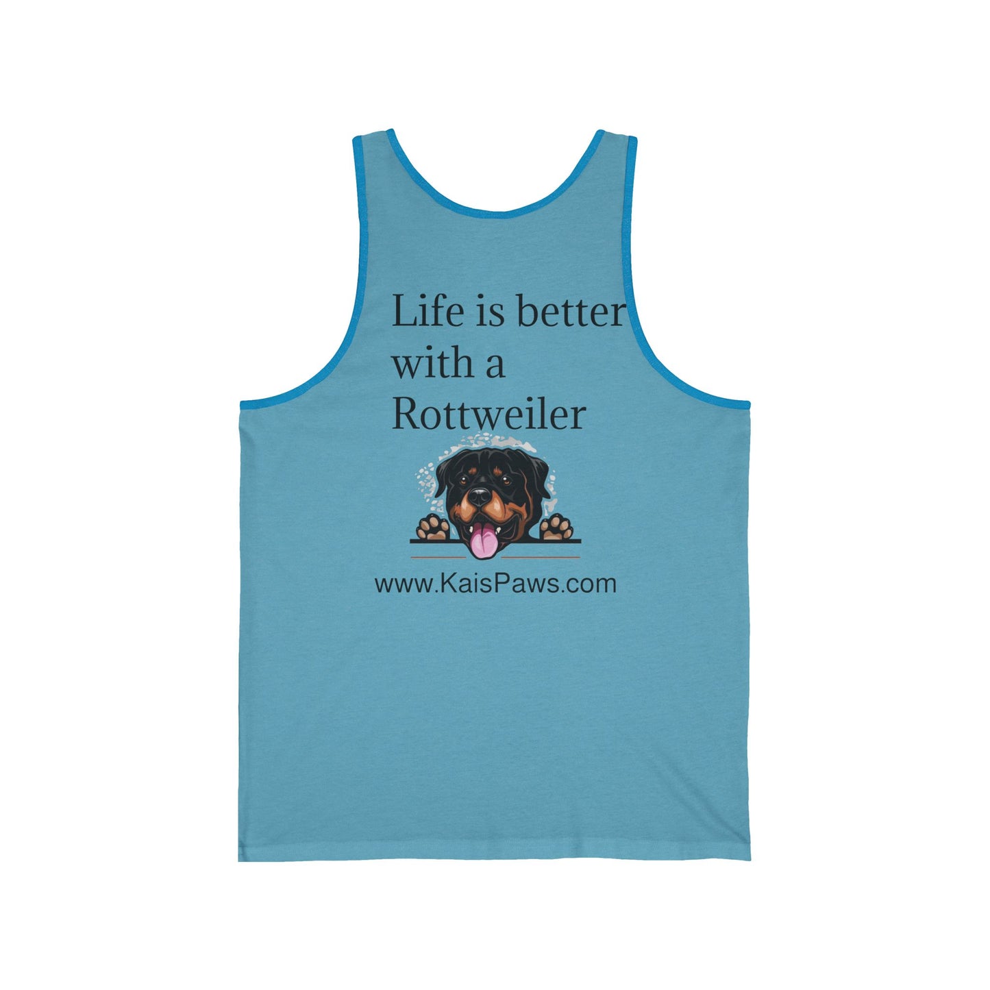 Men's 'Life is better with a Rottweiler' & KaisPaws Tank Top