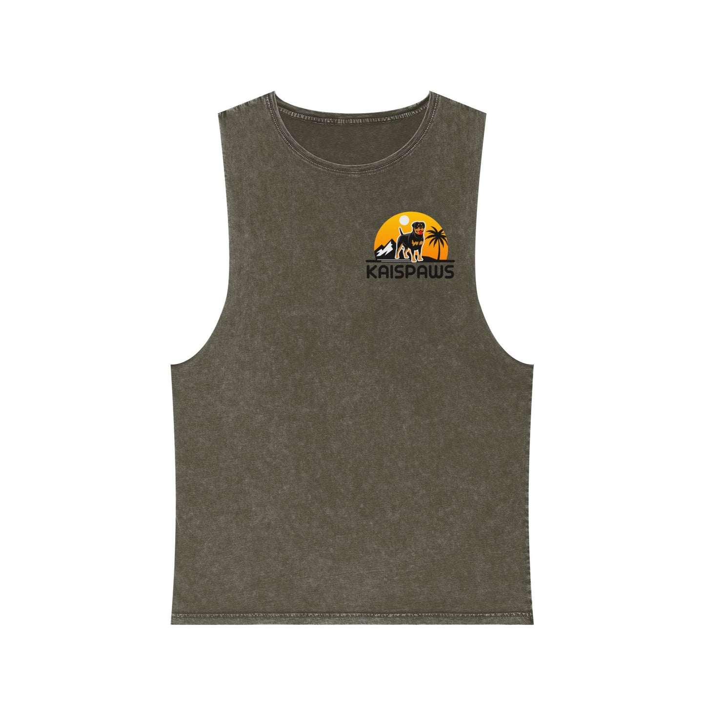 Men's & Ladies Stonewash Tank Top – 'KAISPAWS & RV' logo