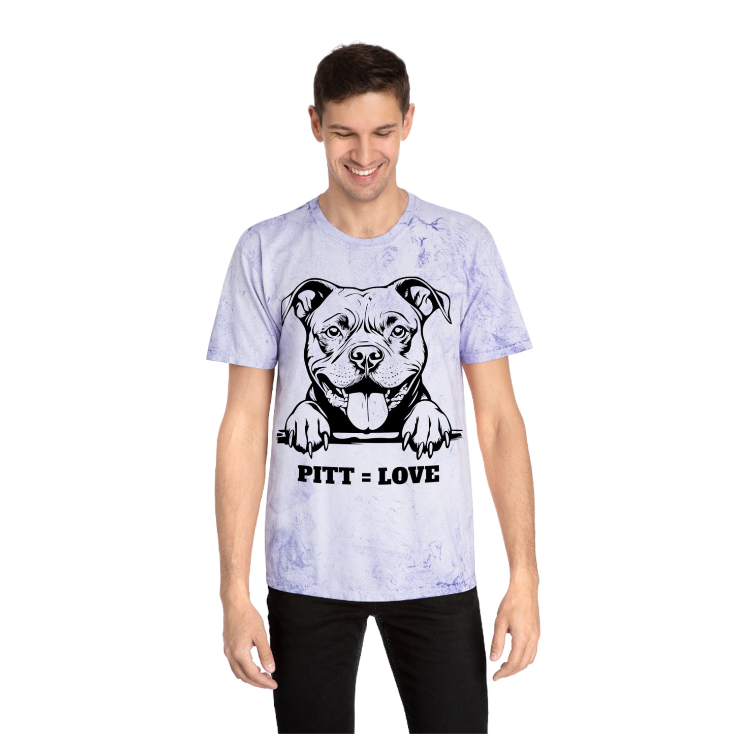Pitt Love Women's Color Blast T-Shirt - Dog Lover Apparel