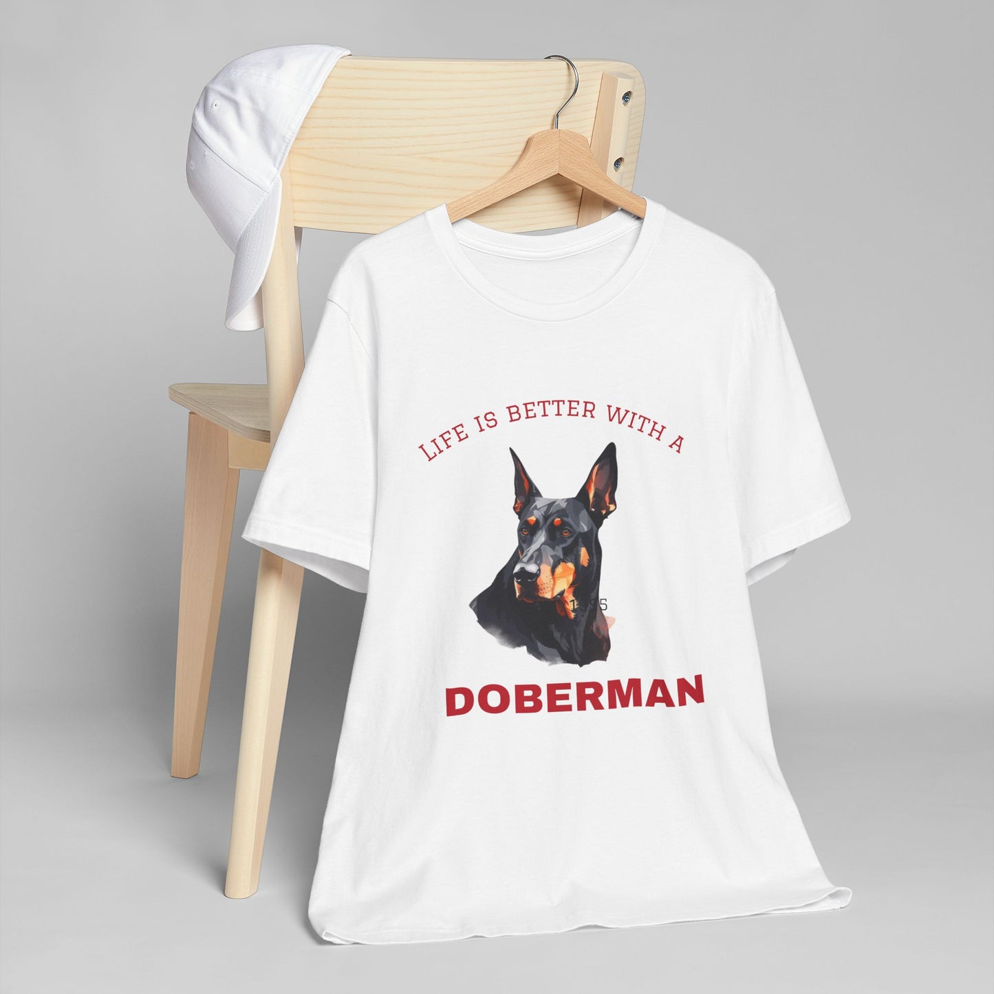 Men's Doberman T-Shirt, Life is Better with a Doberman, Dog Lover Gift, Pet Owner Apparel, Animal Lover Shirt, Birthday Present
