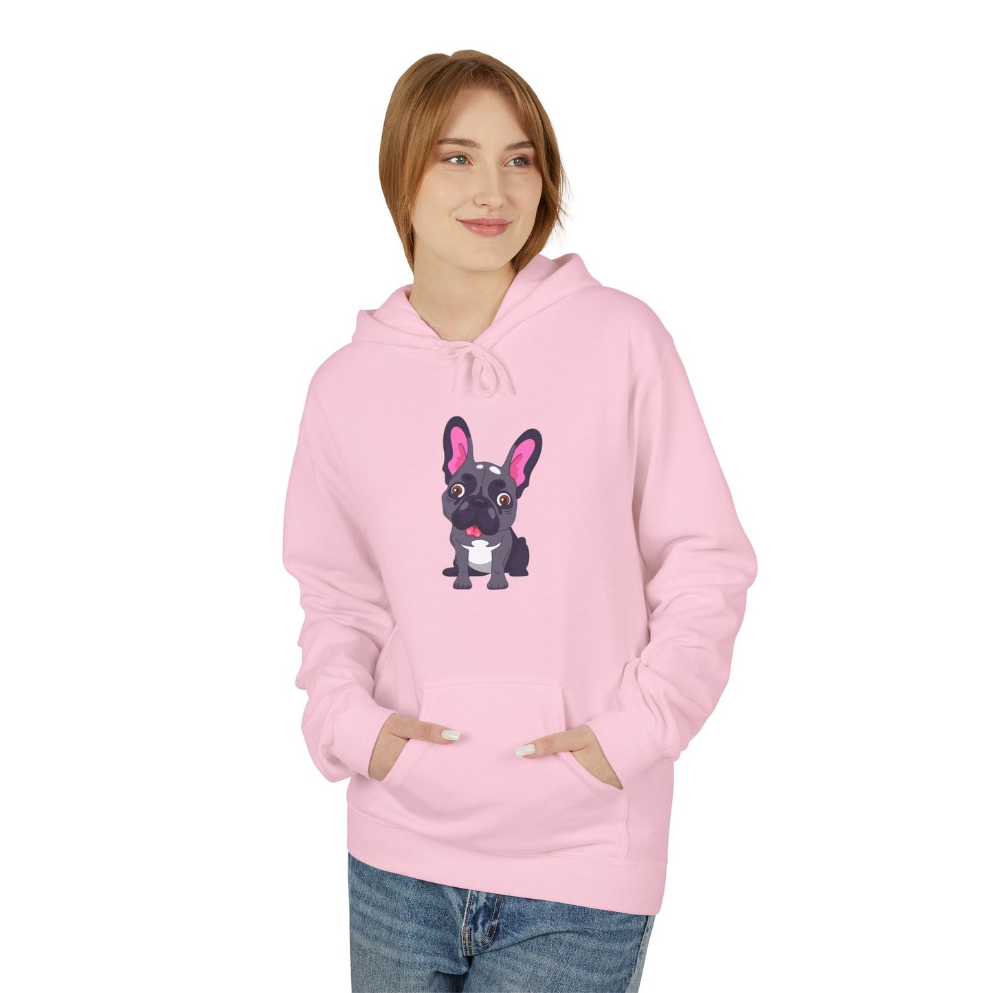 French Bulldog Graphic Hoodie - Women's Midweight Soft style