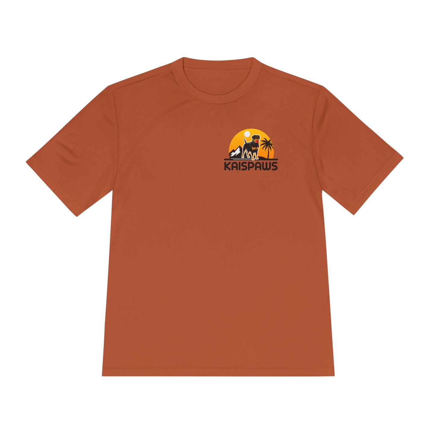 Caution Rottweiler May Lick You to Death Unisex Moisture Wicking Tee
