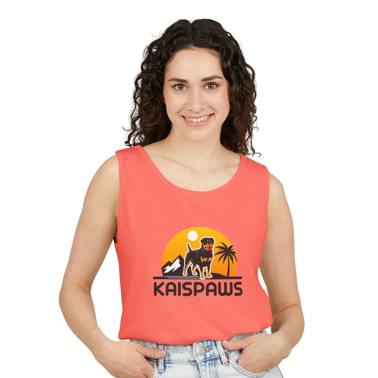 Ladies Tank Top - 'KaisPaws & Hand / Paw'