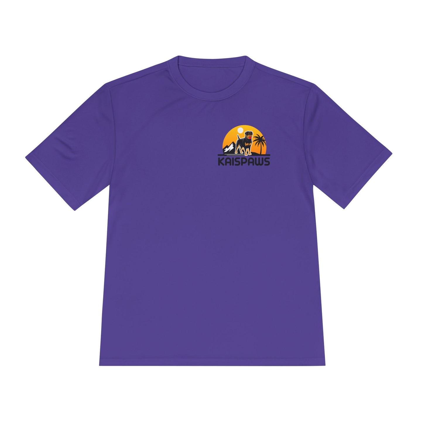 Caution Rottweiler May Lick You to Death Unisex Moisture Wicking Tee