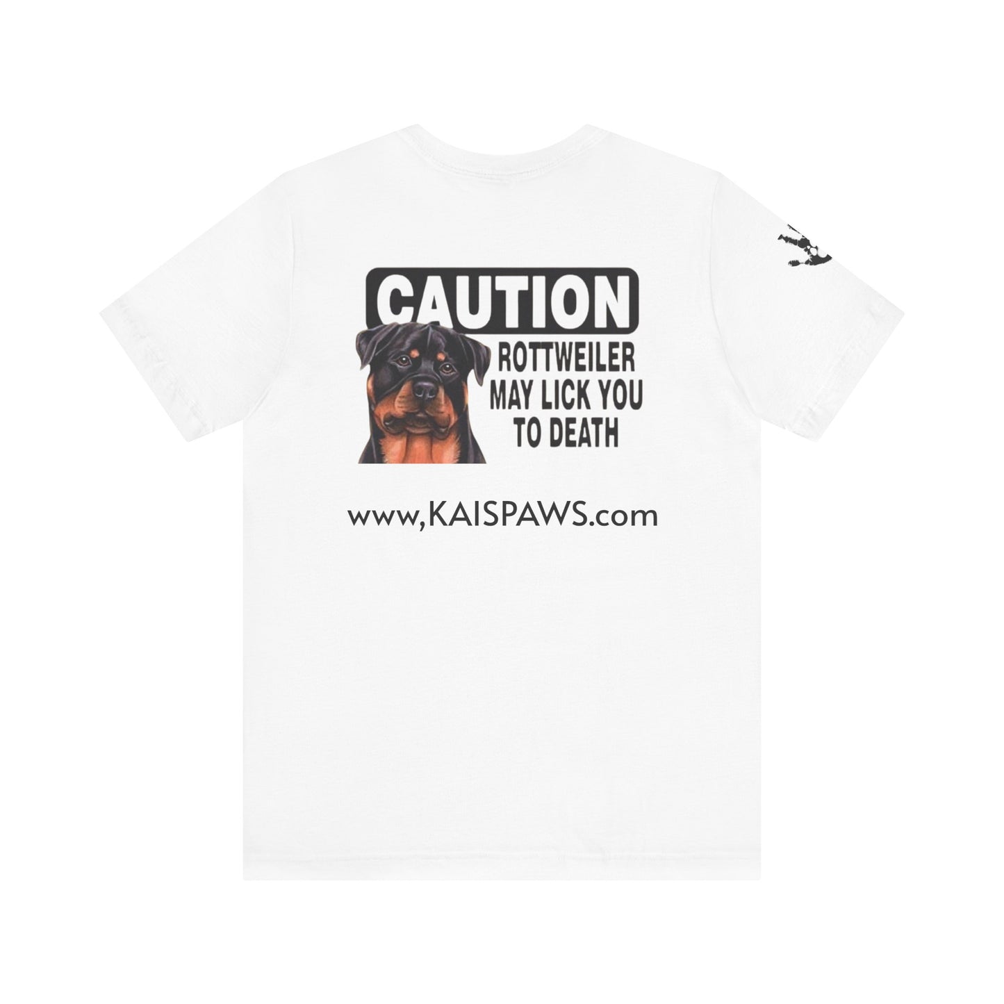 Caution Rottweiler Graphic Tee - Funny Pet Lovers Shirt, Gift for Dog Owners, Unisex Tee, Animal Lover Apparel, Birthday Present