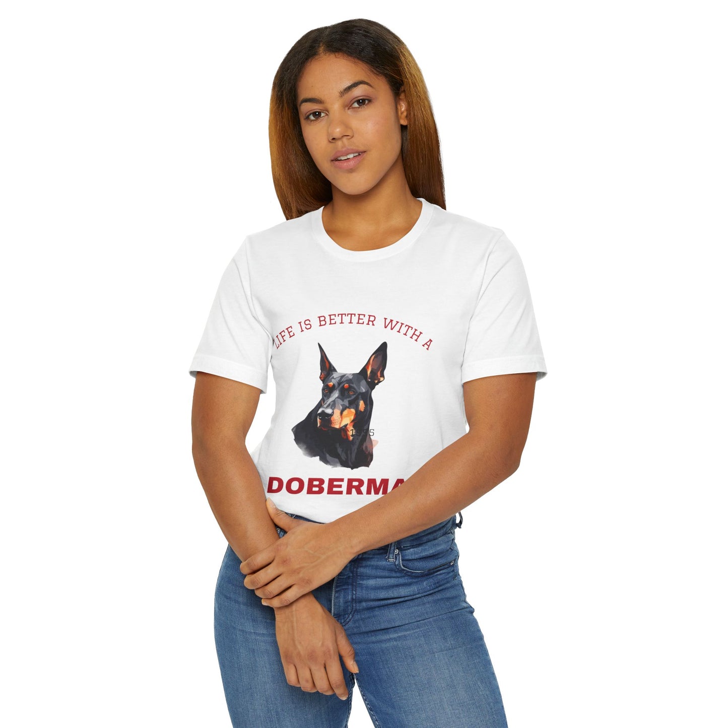Men's Doberman T-Shirt, Life is Better with a Doberman, Dog Lover Gift, Pet Owner Apparel, Animal Lover Shirt, Birthday Present