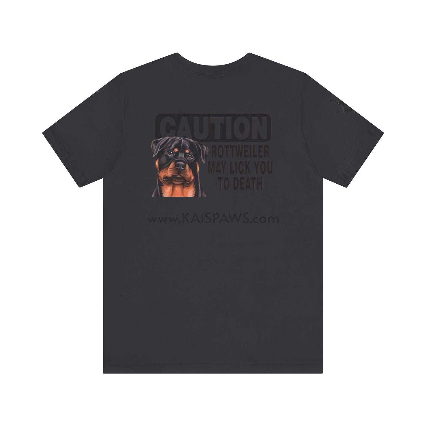 Caution Rottweiler Graphic Tee - Funny Pet Lovers Shirt, Gift for Dog Owners, Unisex Tee, Animal Lover Apparel, Birthday Present