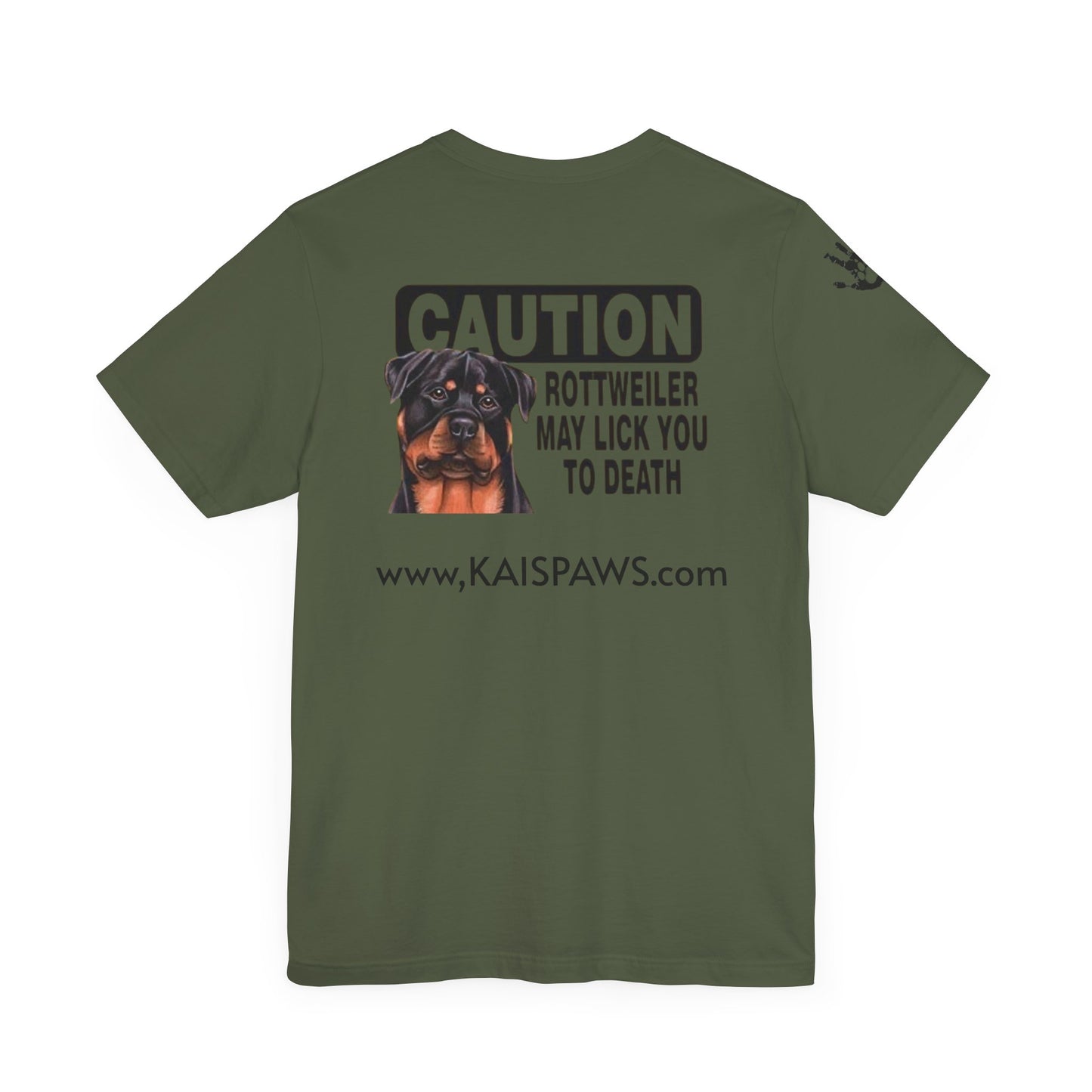 Caution Rottweiler Graphic Tee - Funny Pet Lovers Shirt, Gift for Dog Owners, Unisex Tee, Animal Lover Apparel, Birthday Present