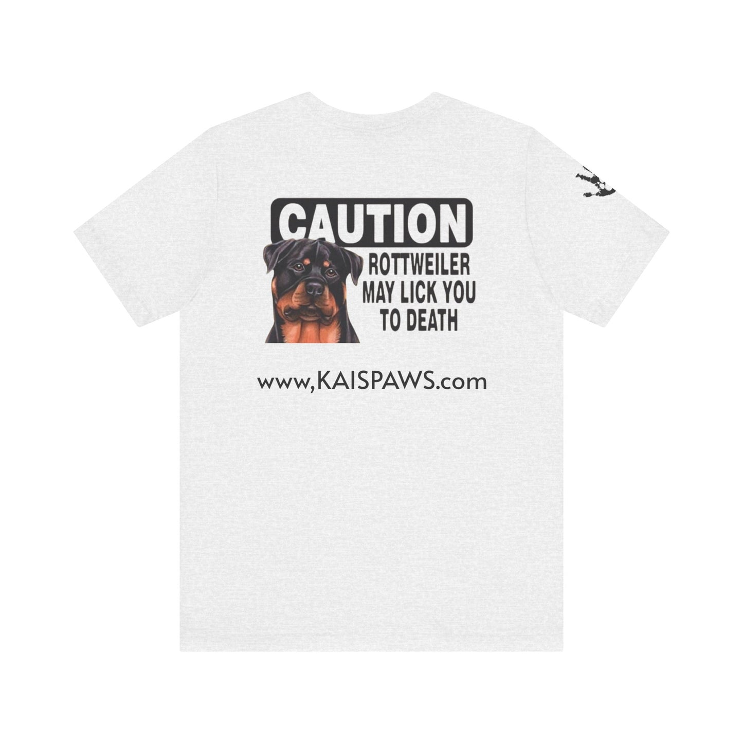 Caution Rottweiler Graphic Tee - Funny Pet Lovers Shirt, Gift for Dog Owners, Unisex Tee, Animal Lover Apparel, Birthday Present