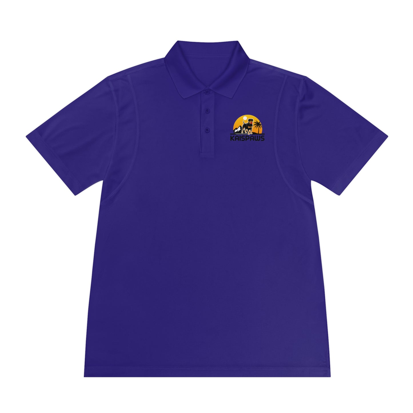 Men's Sport Polo Shirt - 'KaisPaws' Casual Activewear for Dog Lovers