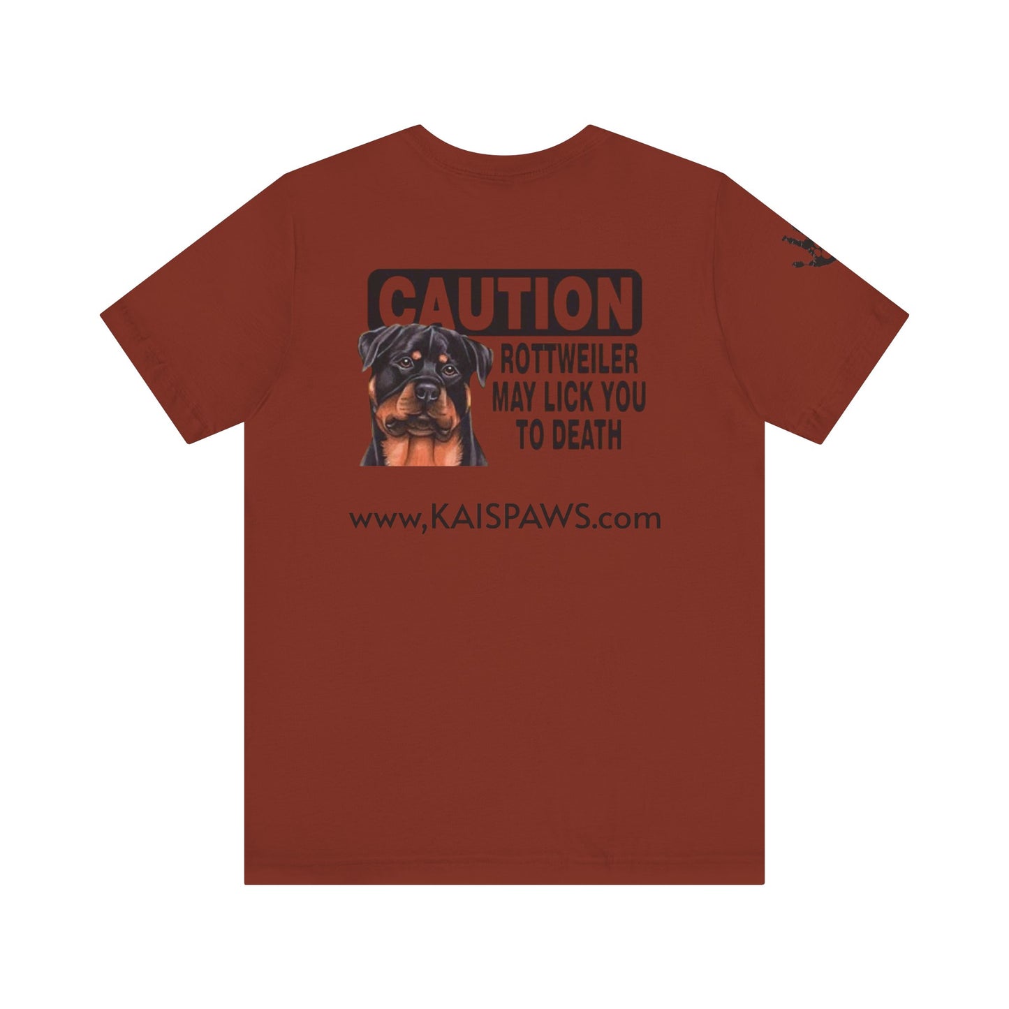 Caution Rottweiler Graphic Tee - Funny Pet Lovers Shirt, Gift for Dog Owners, Unisex Tee, Animal Lover Apparel, Birthday Present