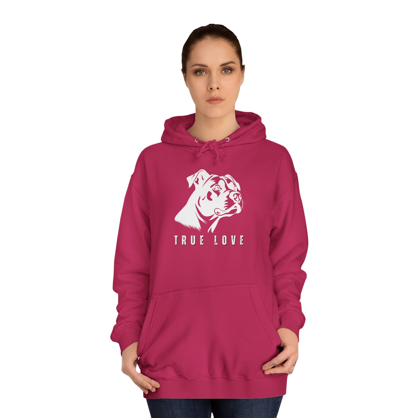 True Love Friends Forever Men's College Hoodie