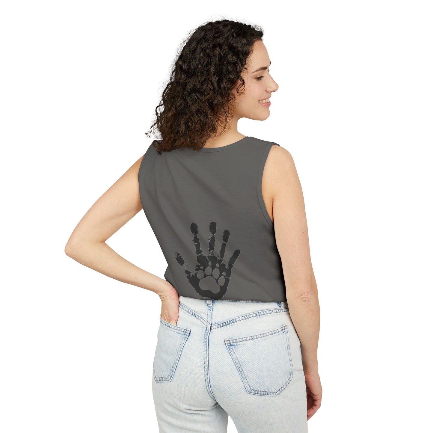 Ladies Tank Top - 'KaisPaws & Hand / Paw'