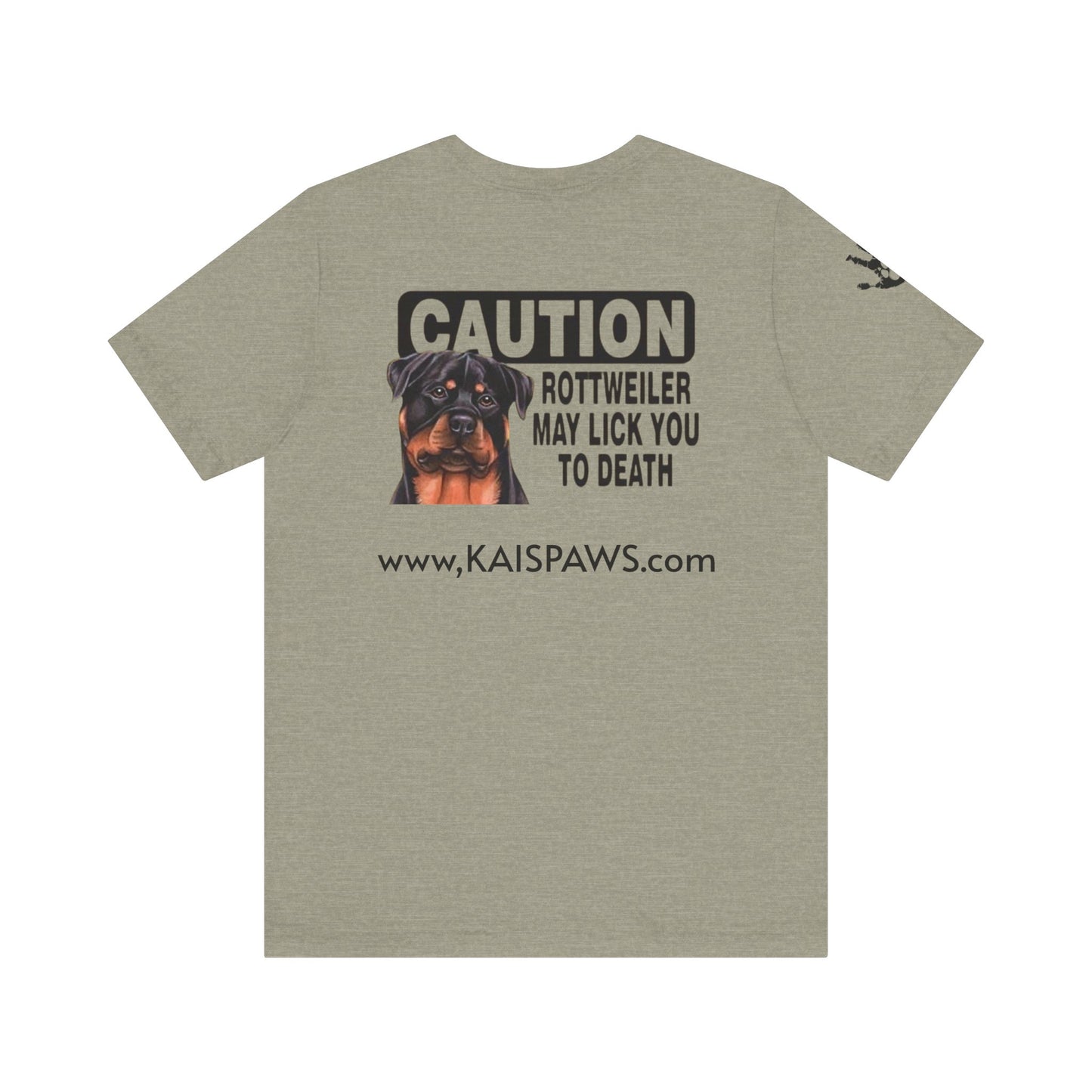 Caution Rottweiler Graphic Tee - Funny Pet Lovers Shirt, Gift for Dog Owners, Unisex Tee, Animal Lover Apparel, Birthday Present
