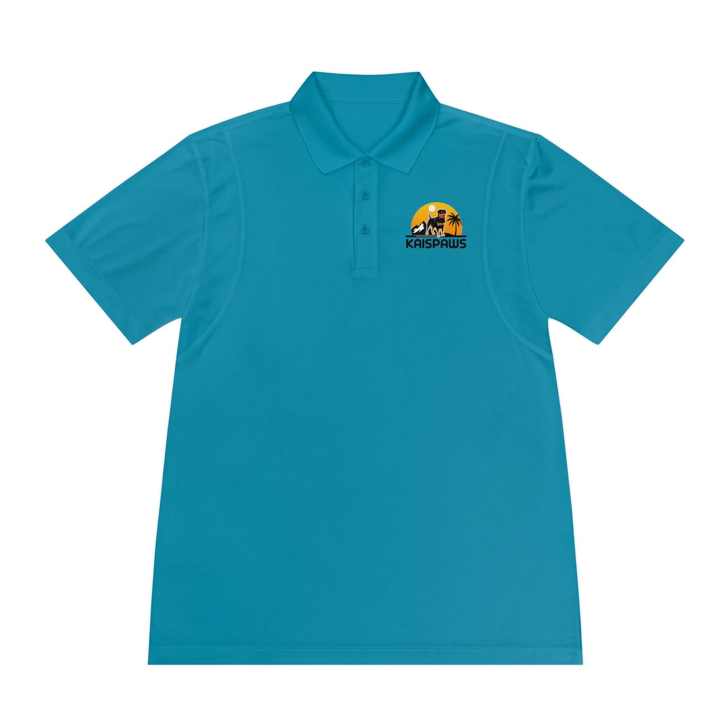Men's Sport Polo Shirt - 'KaisPaws' Casual Activewear for Dog Lovers