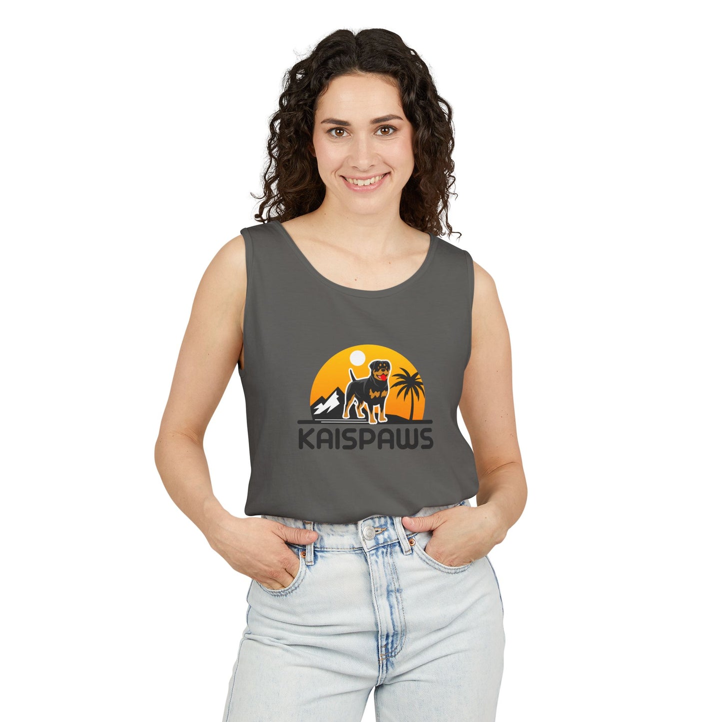 Ladies Tank Top - 'KaisPaws & Hand / Paw'