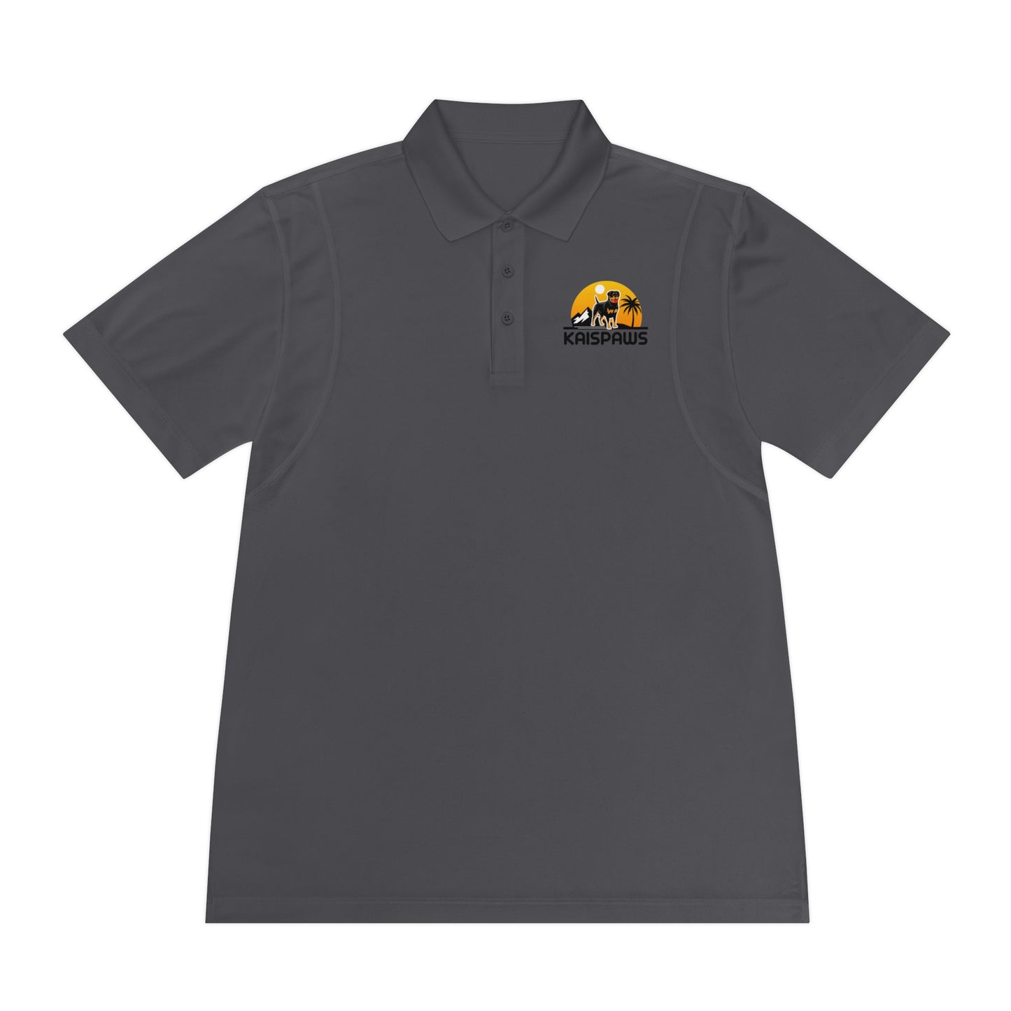 Men's Sport Polo Shirt - 'KaisPaws' Casual Activewear for Dog Lovers