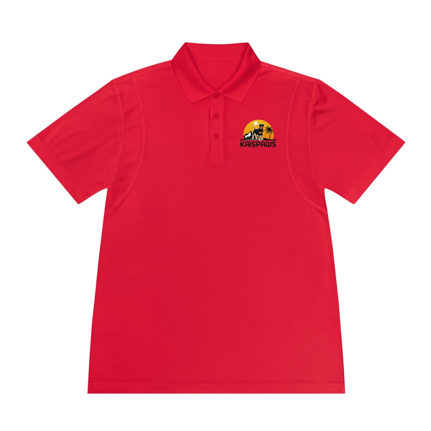 Men's Sport Polo Shirt - 'KaisPaws' Casual Activewear for Dog Lovers
