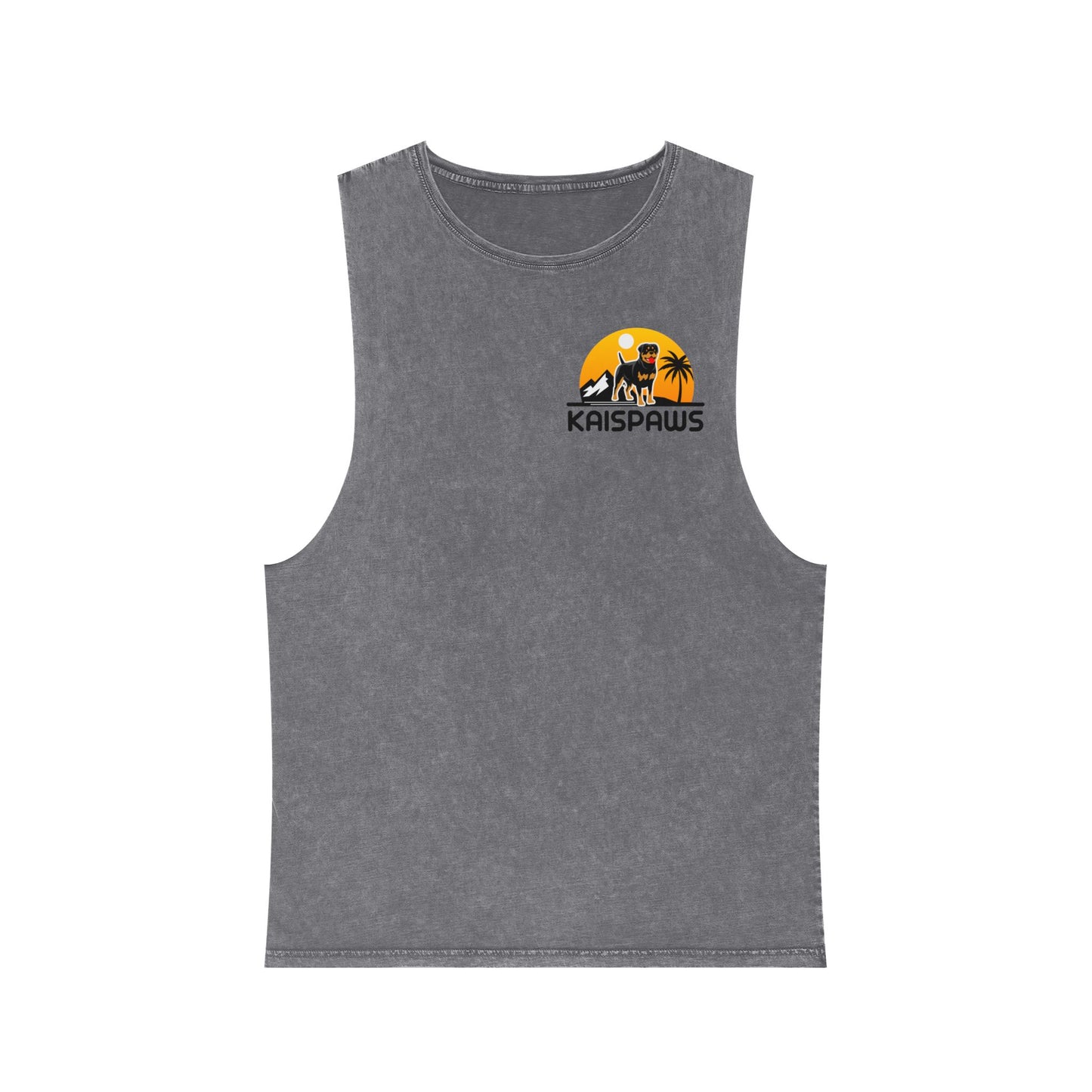 Men's & Ladies Stonewash Tank Top – 'KAISPAWS & RV' logo