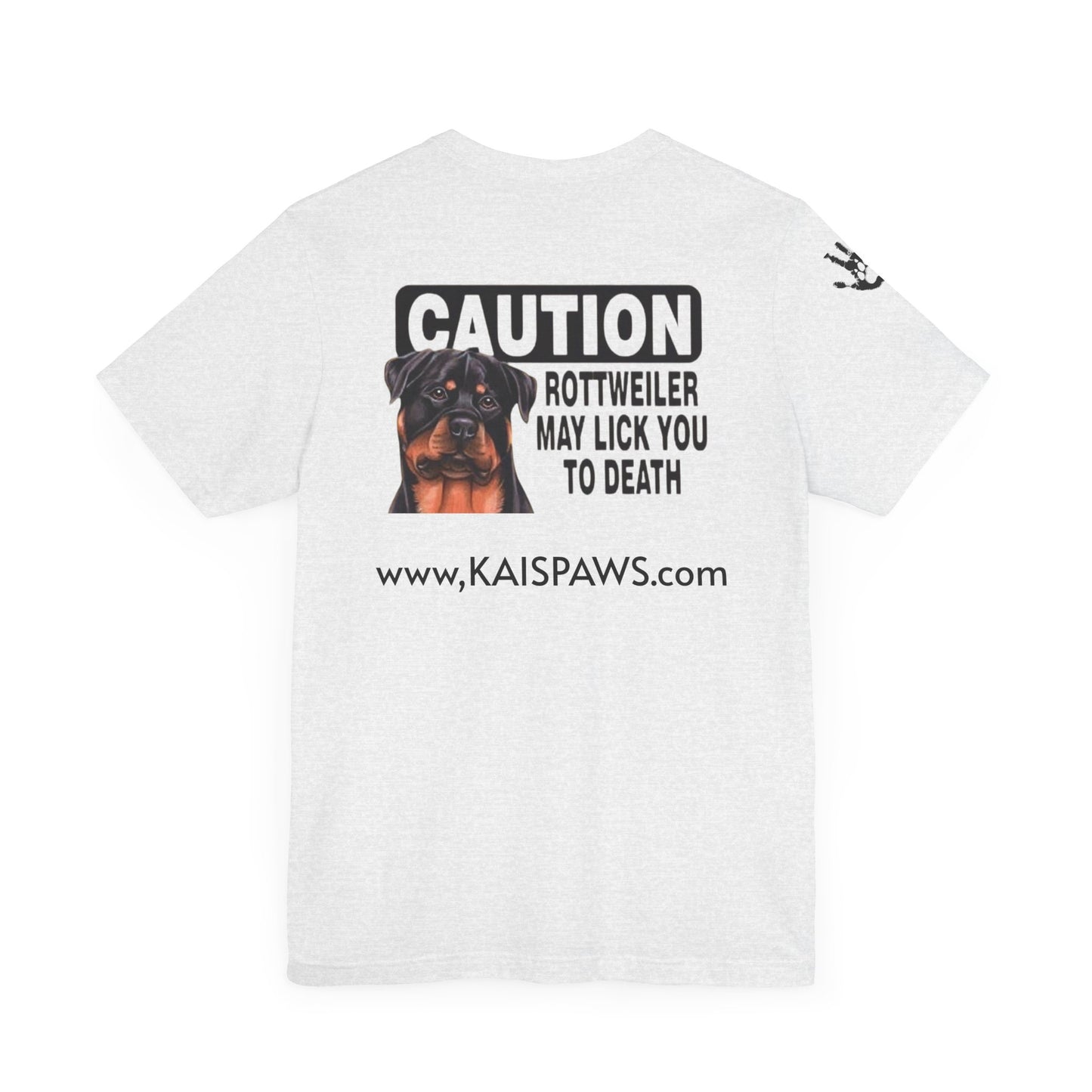 Caution Rottweiler Graphic Tee - Funny Pet Lovers Shirt, Gift for Dog Owners, Unisex Tee, Animal Lover Apparel, Birthday Present