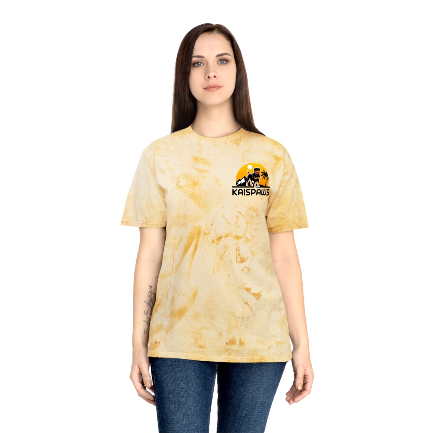 'Life's better with a Rottweiler' Ladies or Mens Color Blast T-Shirt