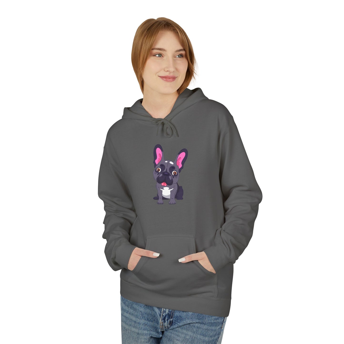 French Bulldog Graphic Hoodie - Women's Midweight Soft style