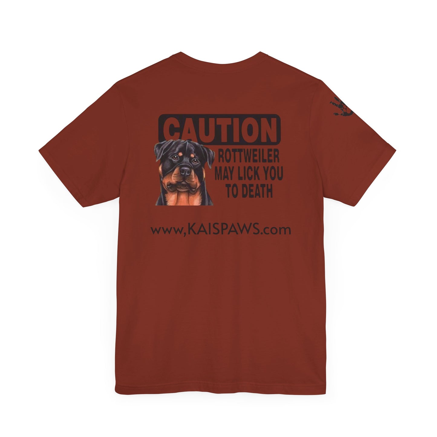 Caution Rottweiler Graphic Tee - Funny Pet Lovers Shirt, Gift for Dog Owners, Unisex Tee, Animal Lover Apparel, Birthday Present