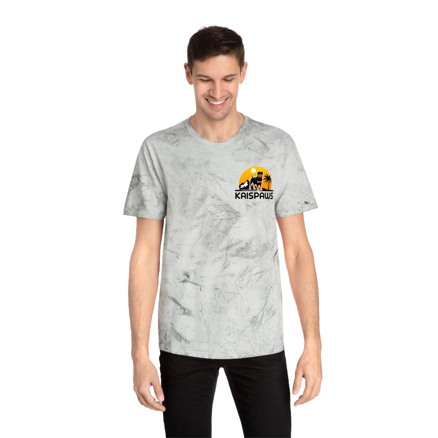 'Life's better with a Rottweiler' Ladies or Mens Color Blast T-Shirt