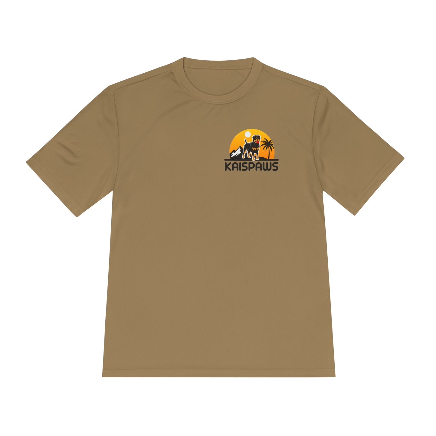 Caution Rottweiler May Lick You to Death Unisex Moisture Wicking Tee