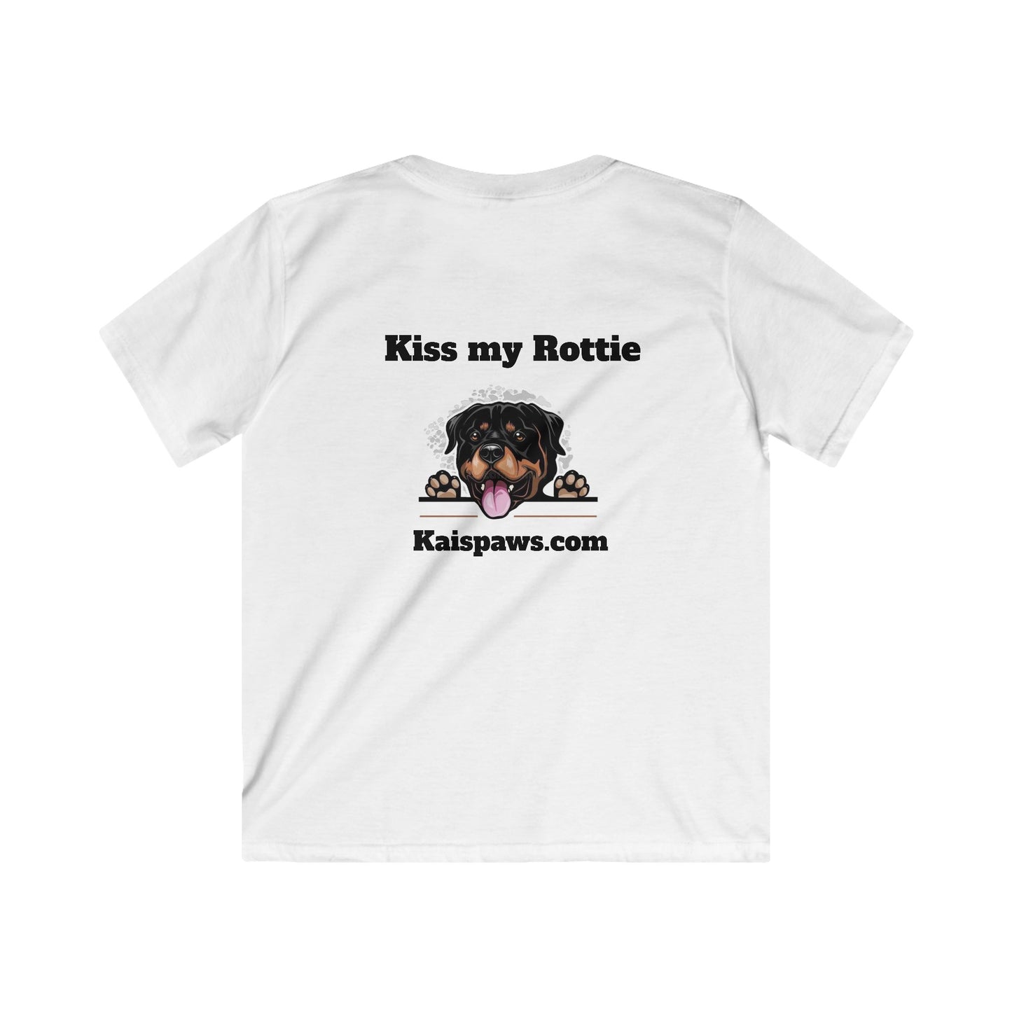 Kids Tshirt - "Kiss my Rottie" Dog Lover Shirt