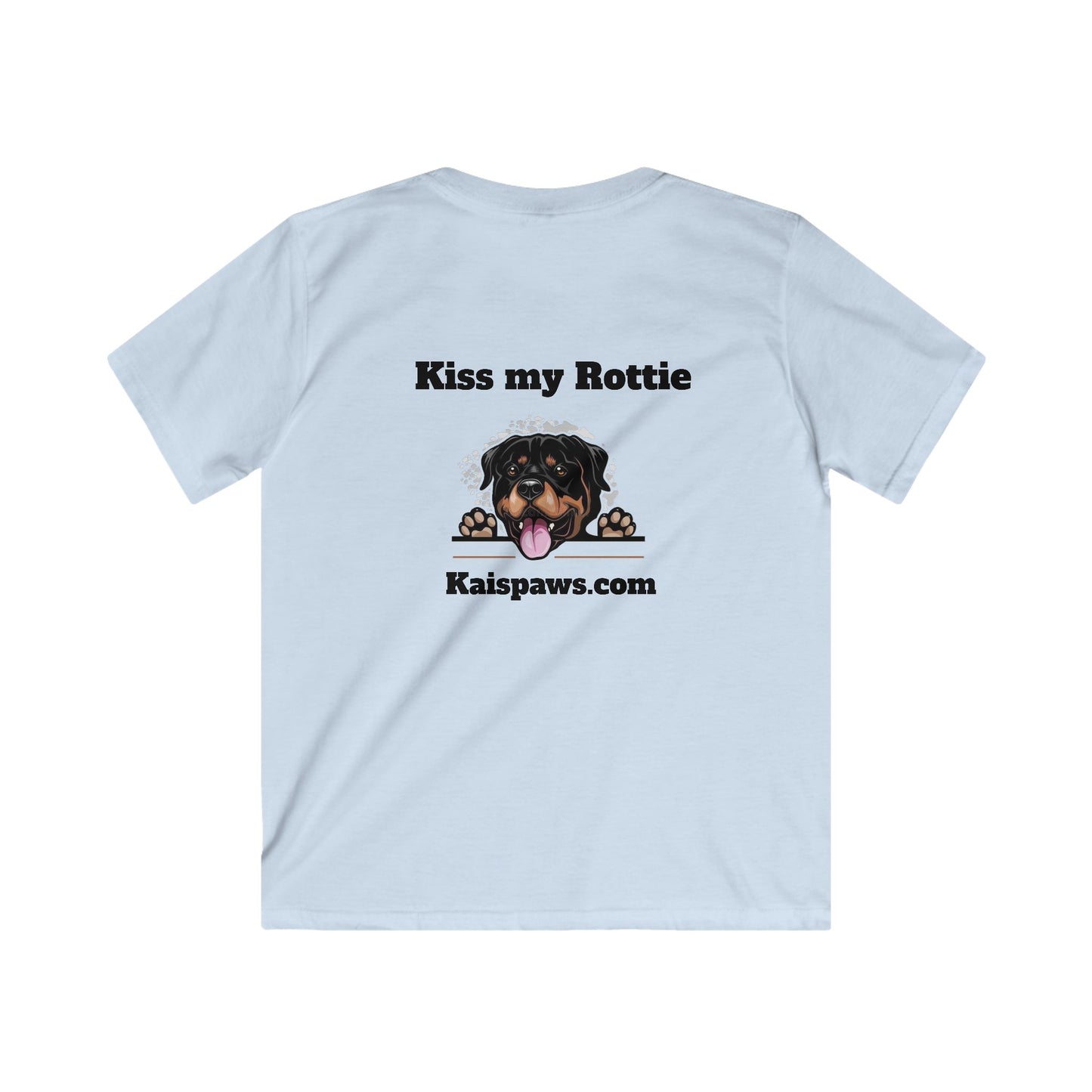 Kids Tshirt - "Kiss my Rottie" Dog Lover Shirt