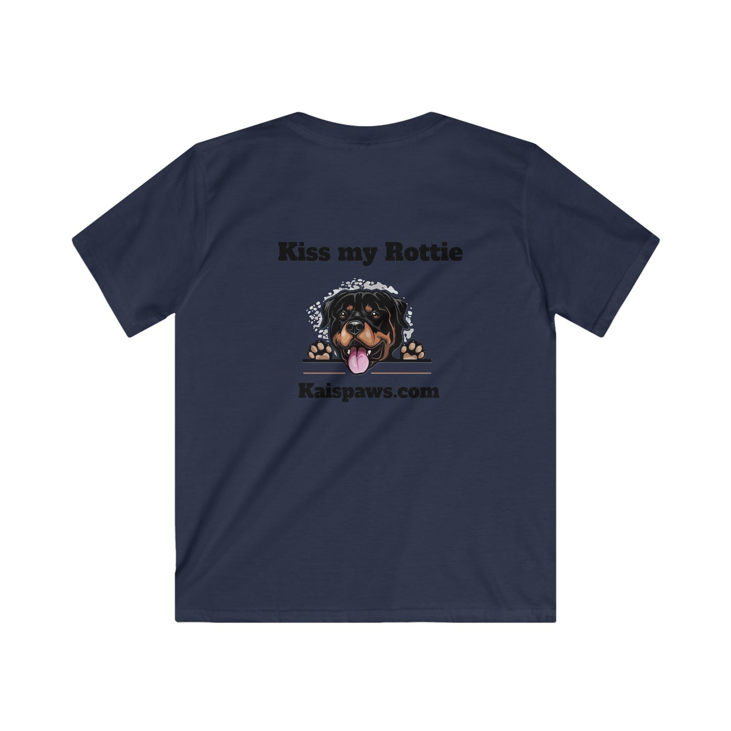 Kids Tshirt - "Kiss my Rottie" Dog Lover Shirt
