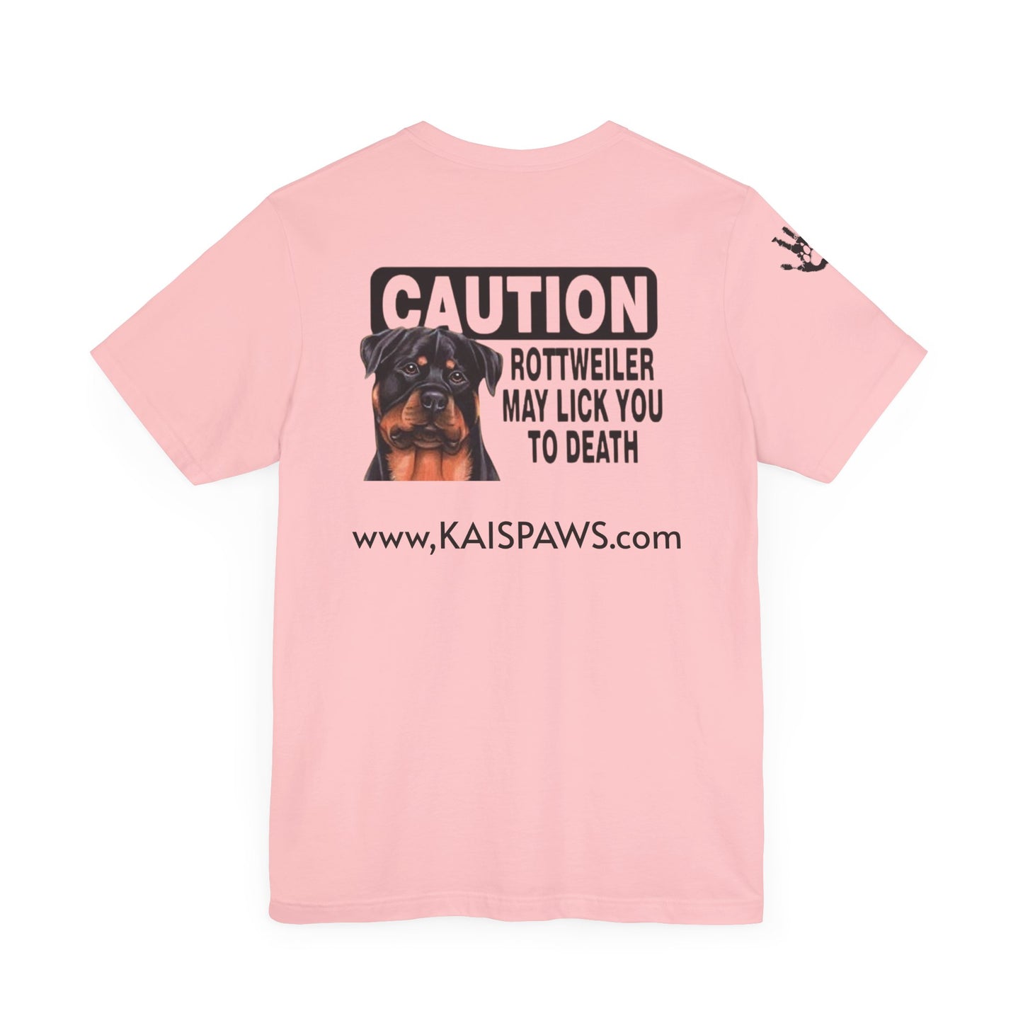 Caution Rottweiler Graphic Tee - Funny Pet Lovers Shirt, Gift for Dog Owners, Unisex Tee, Animal Lover Apparel, Birthday Present