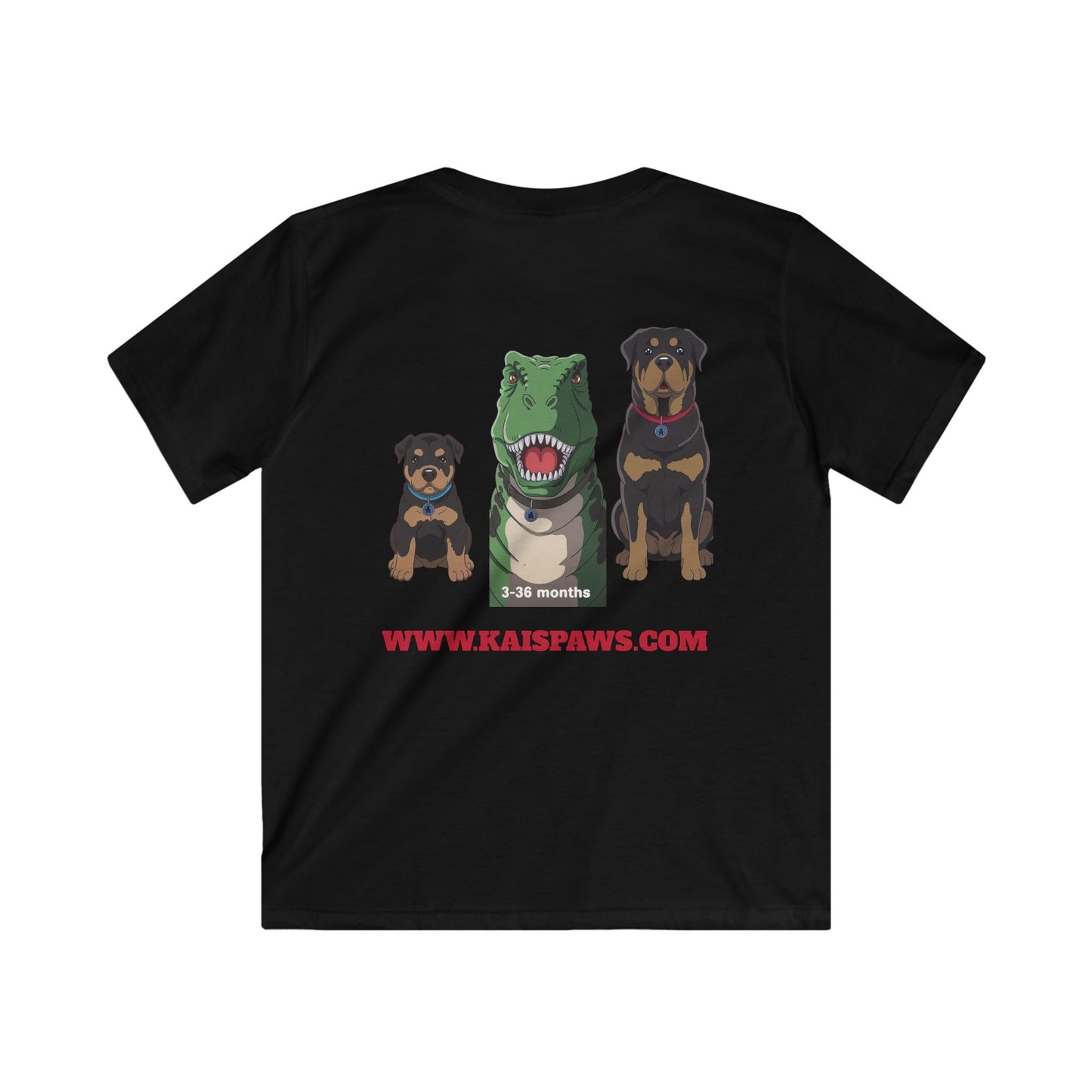 Kids Dinosaur & Dog Tee, Cute Kids T-Shirt, Pet Lovers Gift, Funny Kids Apparel, Birthday Gift for Boys and Girls