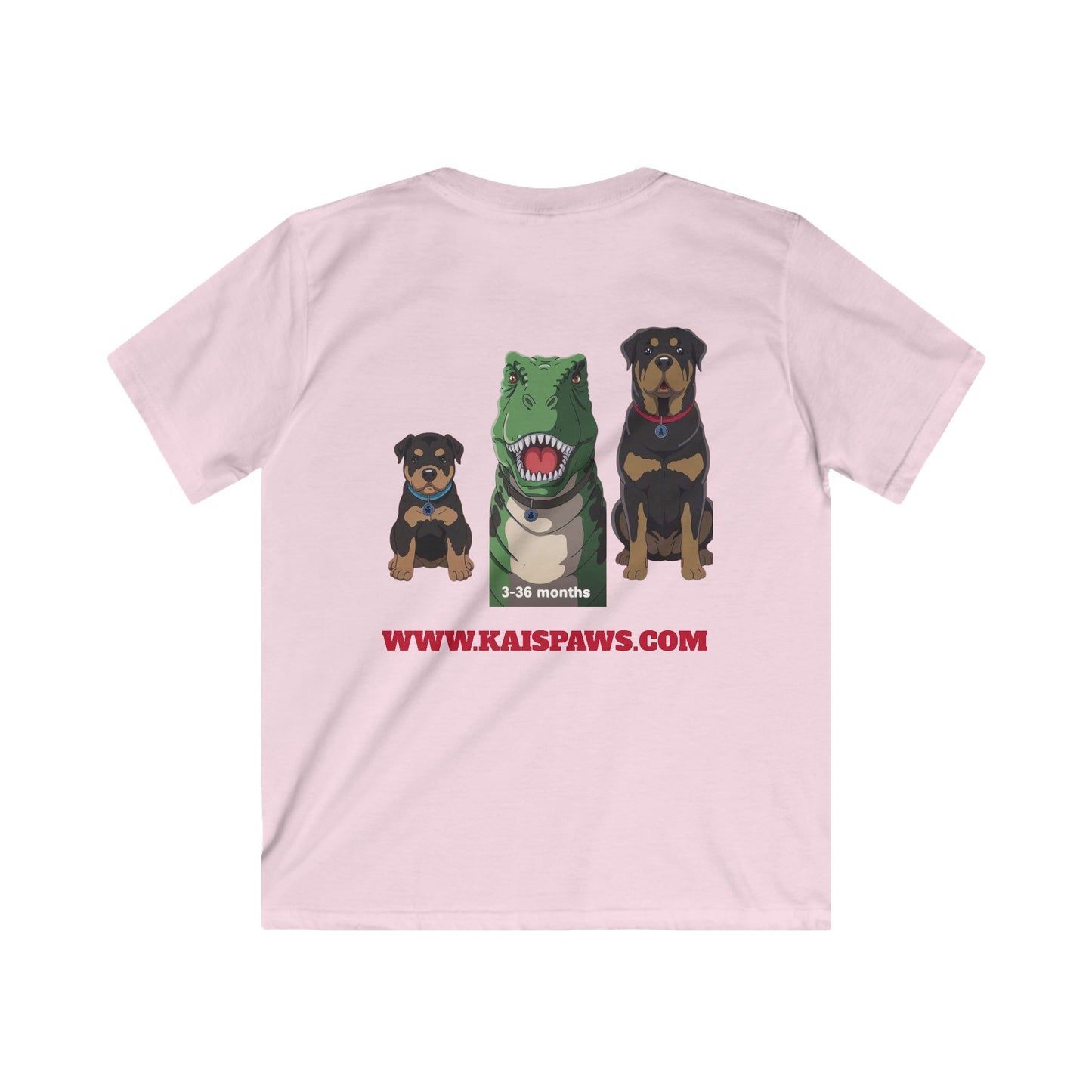 Kids Dinosaur & Dog Tee, Cute Kids T-Shirt, Pet Lovers Gift, Funny Kids Apparel, Birthday Gift for Boys and Girls