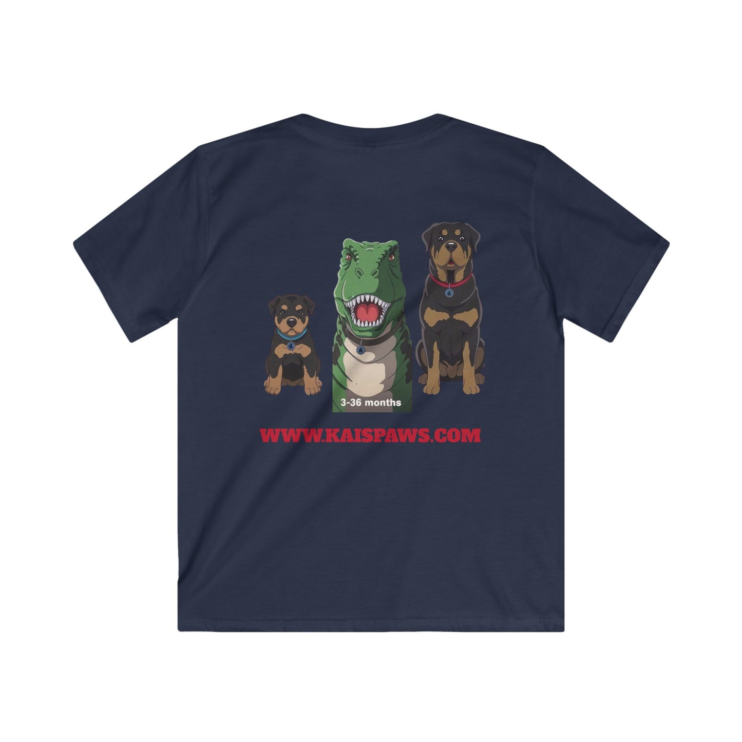 Kids Dinosaur & Dog Tee, Cute Kids T-Shirt, Pet Lovers Gift, Funny Kids Apparel, Birthday Gift for Boys and Girls