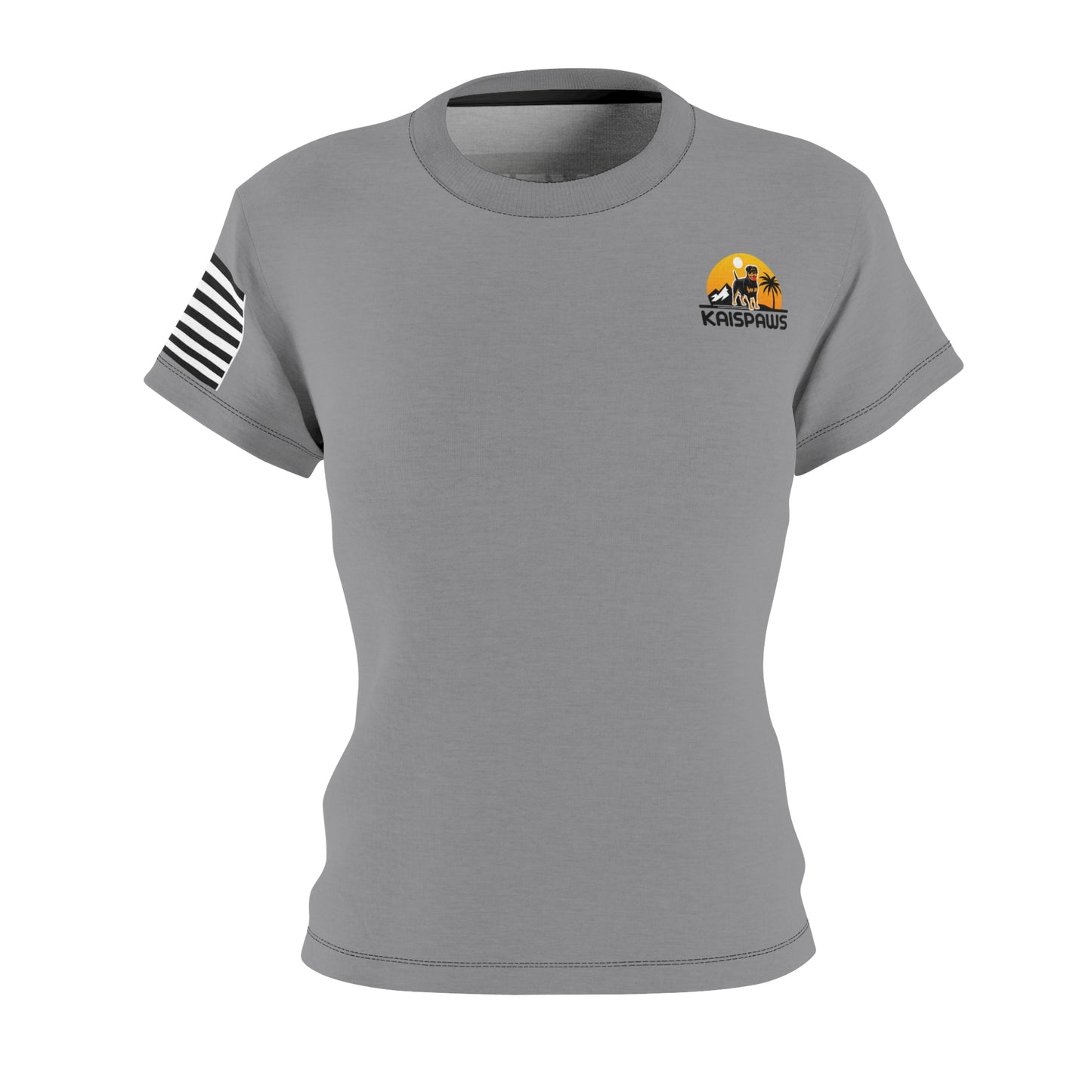 Ladies Tshirt - Evolution of a Rottweiler With USA Flag