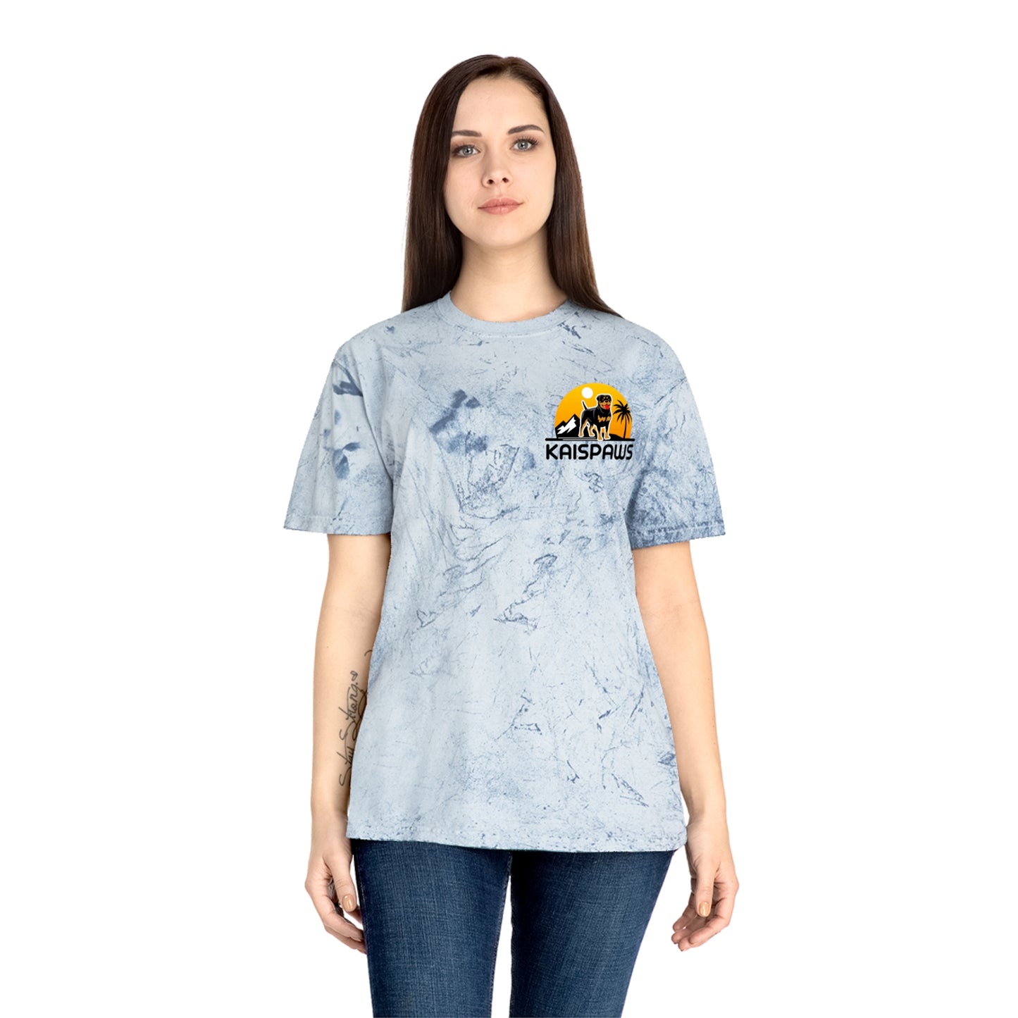 'Life's better with a Rottweiler' Ladies or Mens Color Blast T-Shirt