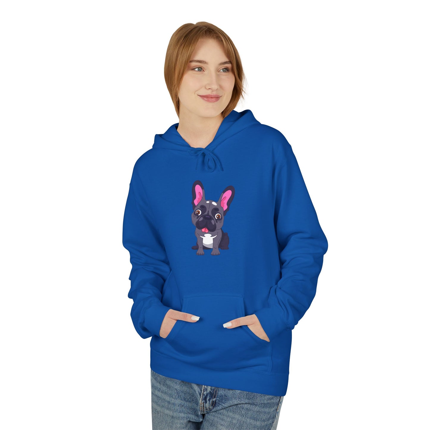French Bulldog Graphic Hoodie - Women's Midweight Soft style