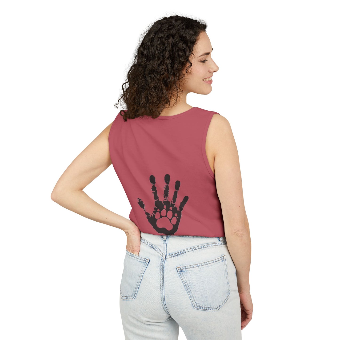Ladies Tank Top - 'KaisPaws & Hand / Paw'