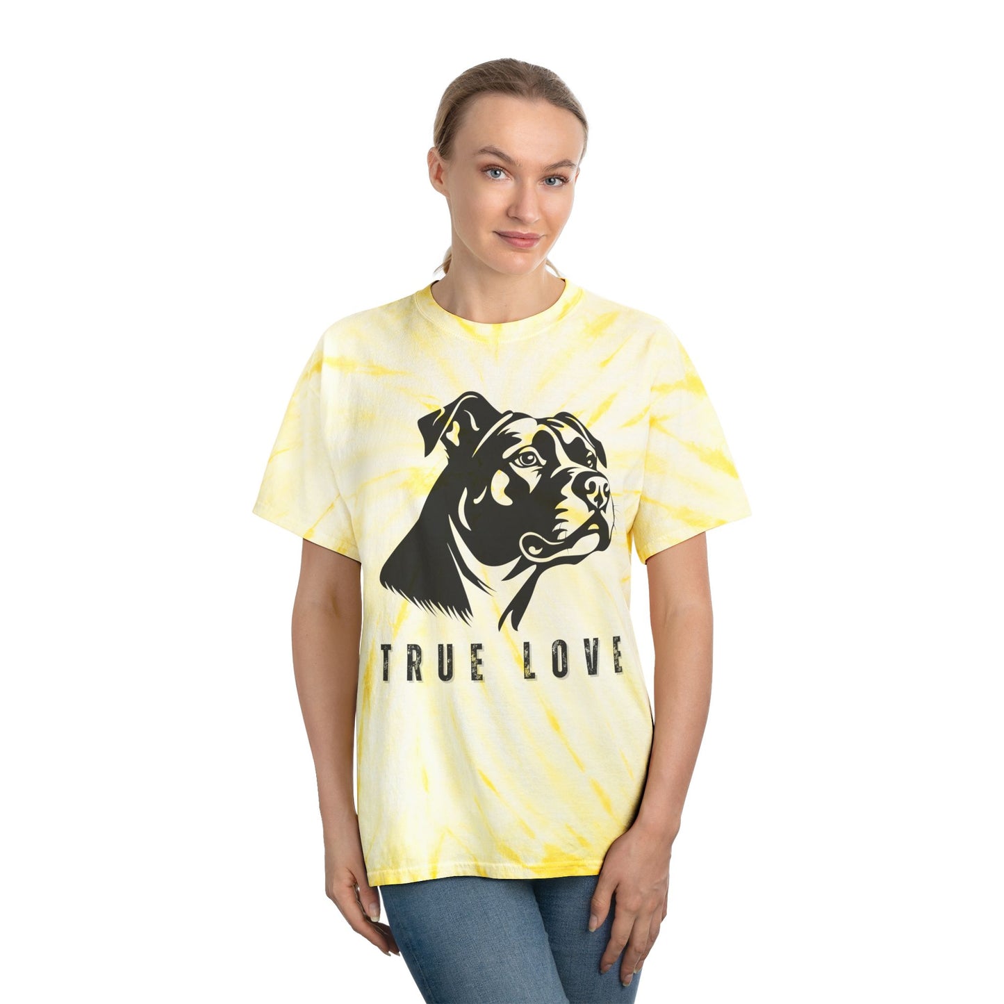 True Love Men's Tie-Dye Tee - Yellow Dog Lover Shirt