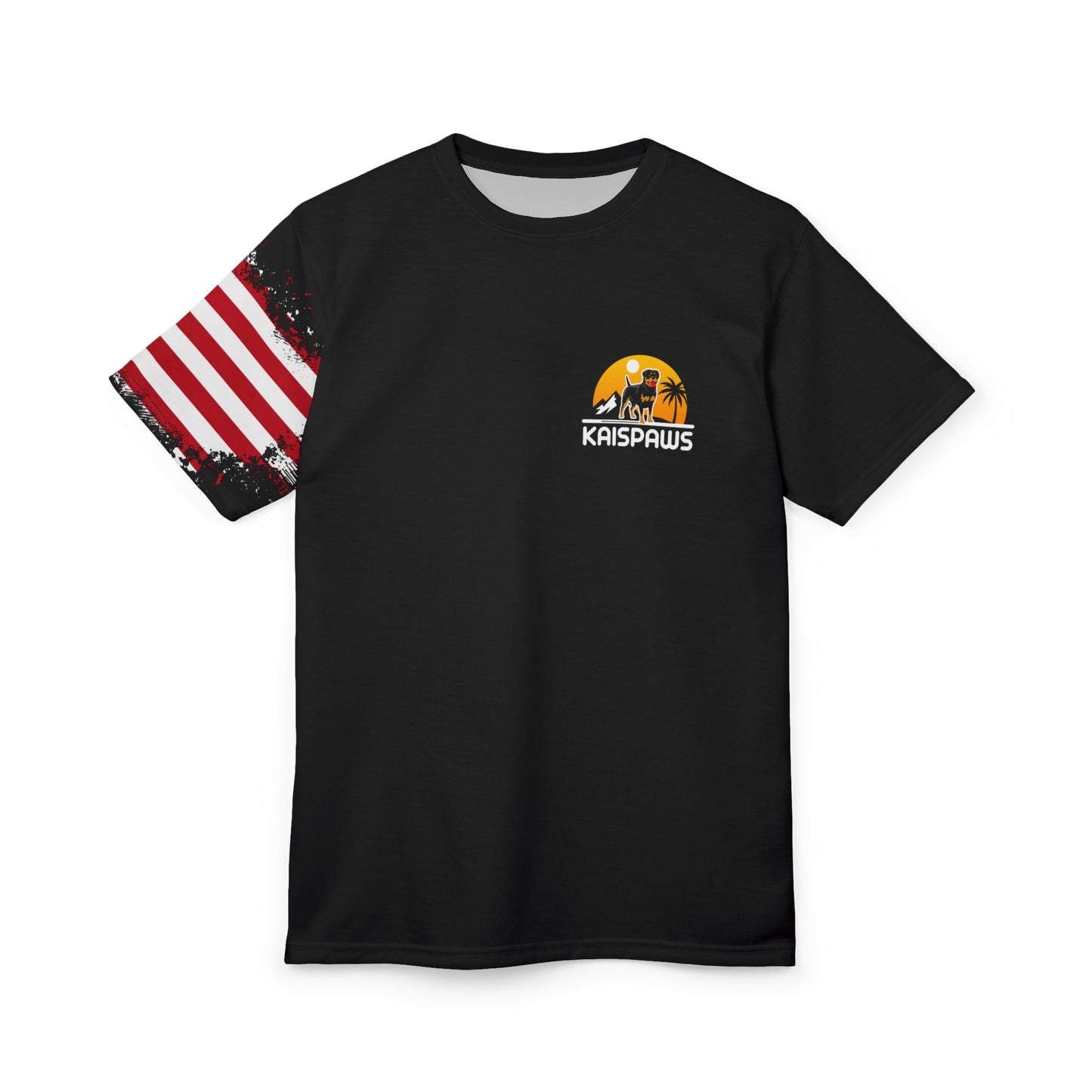 Stylish Mens Cut & Sew Tee - Retro American Vibe with Palm Trees & Sunset
