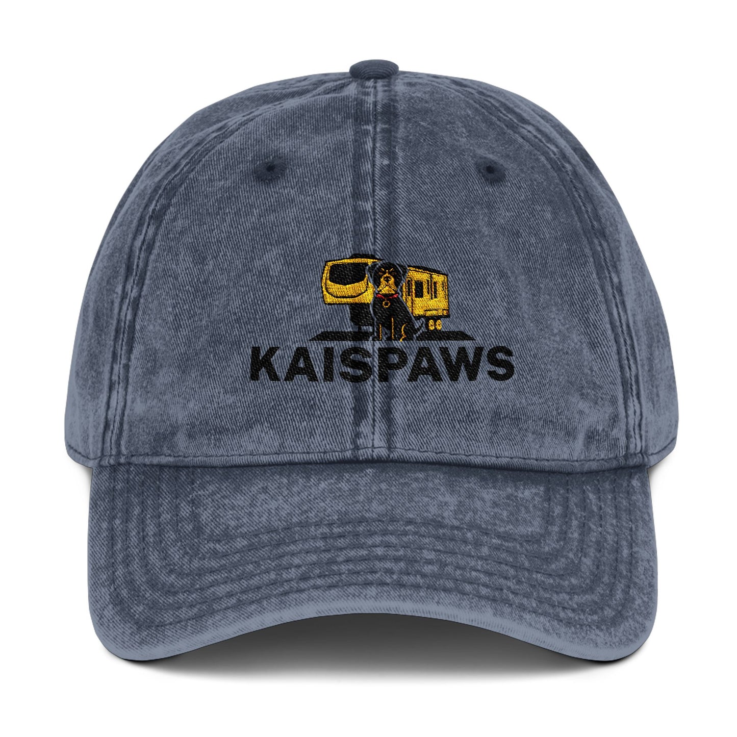 Vintage Embroidered Cap for Dog Lovers - Kaispaws Adjustable Hat