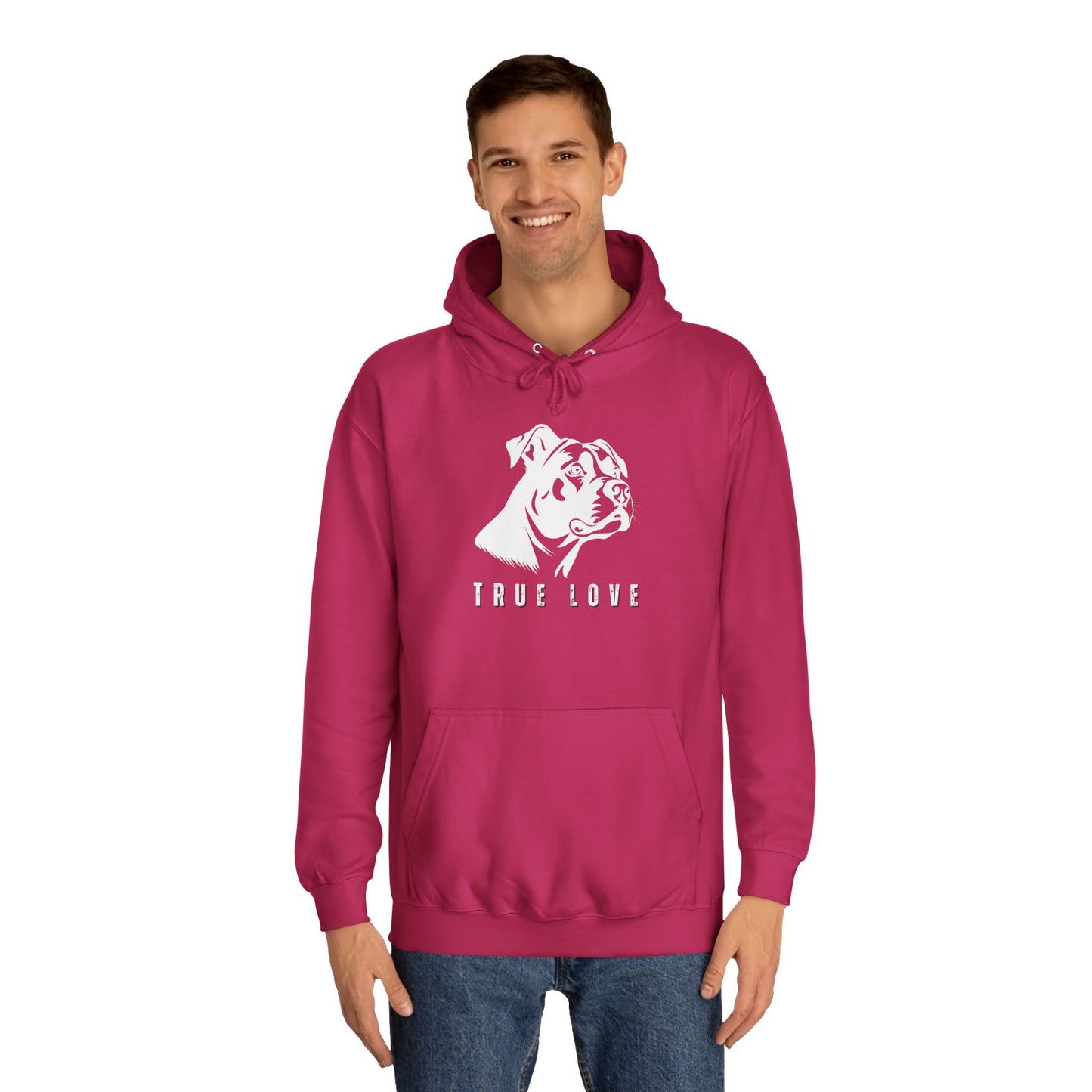 True Love Friends Forever Men's College Hoodie