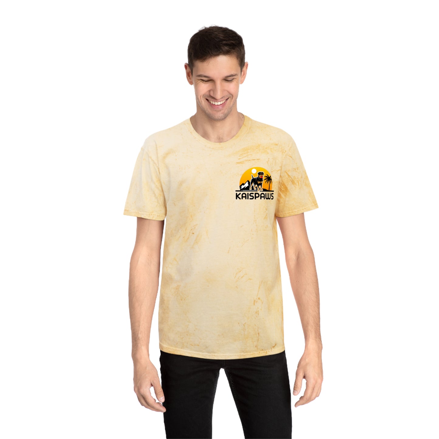 'Life's better with a Rottweiler' Ladies or Mens Color Blast T-Shirt