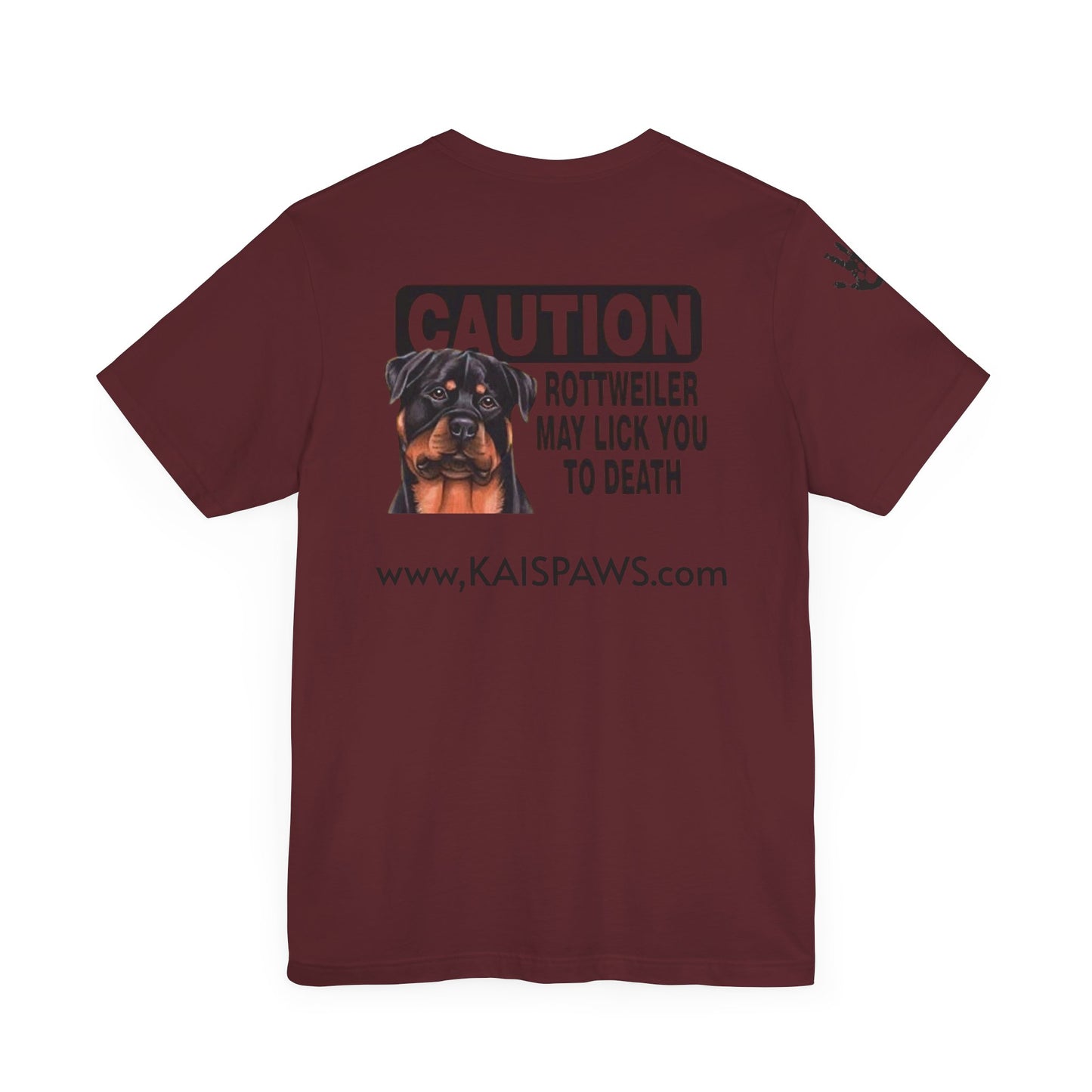 Caution Rottweiler Graphic Tee - Funny Pet Lovers Shirt, Gift for Dog Owners, Unisex Tee, Animal Lover Apparel, Birthday Present