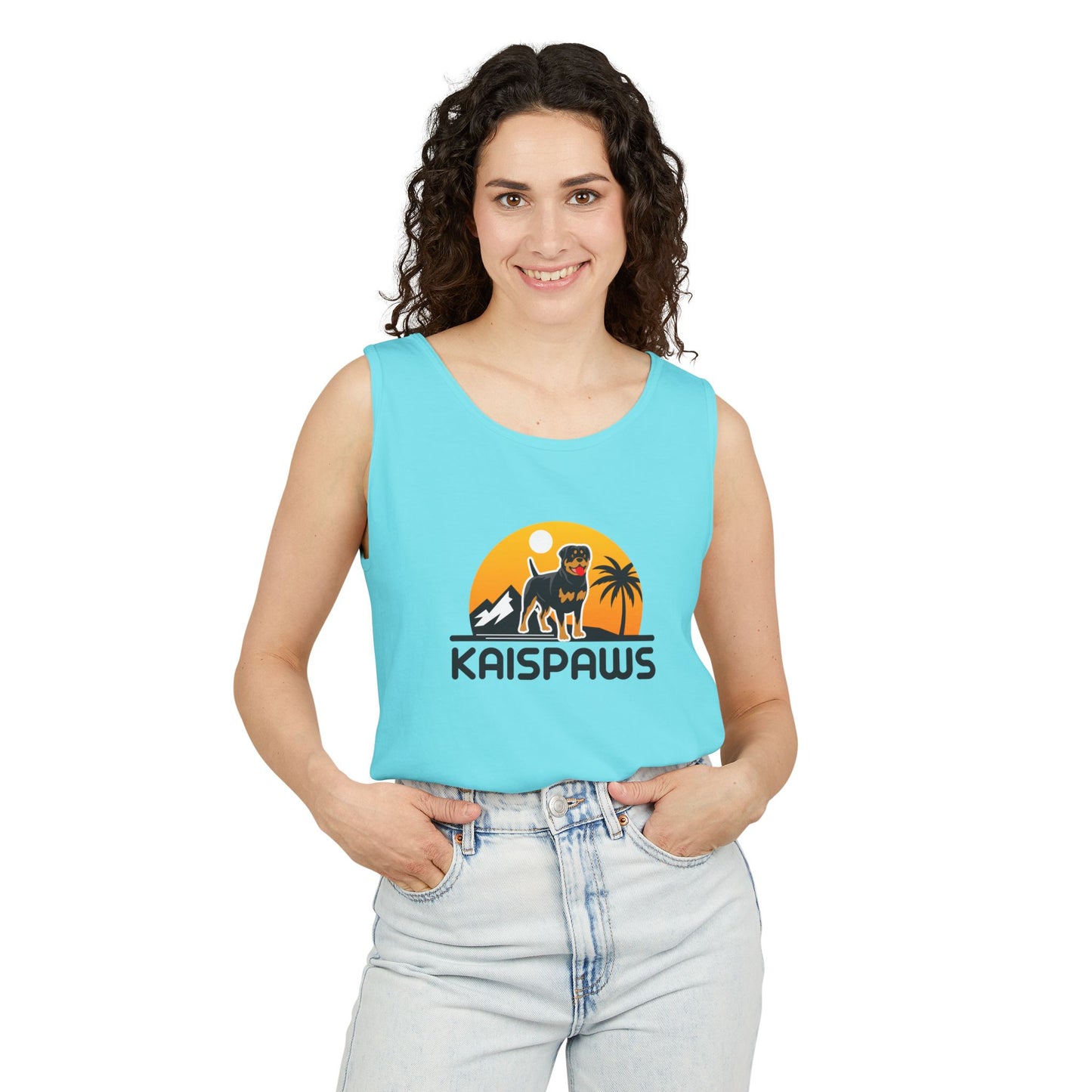 Ladies Tank Top - 'KaisPaws & Hand / Paw'