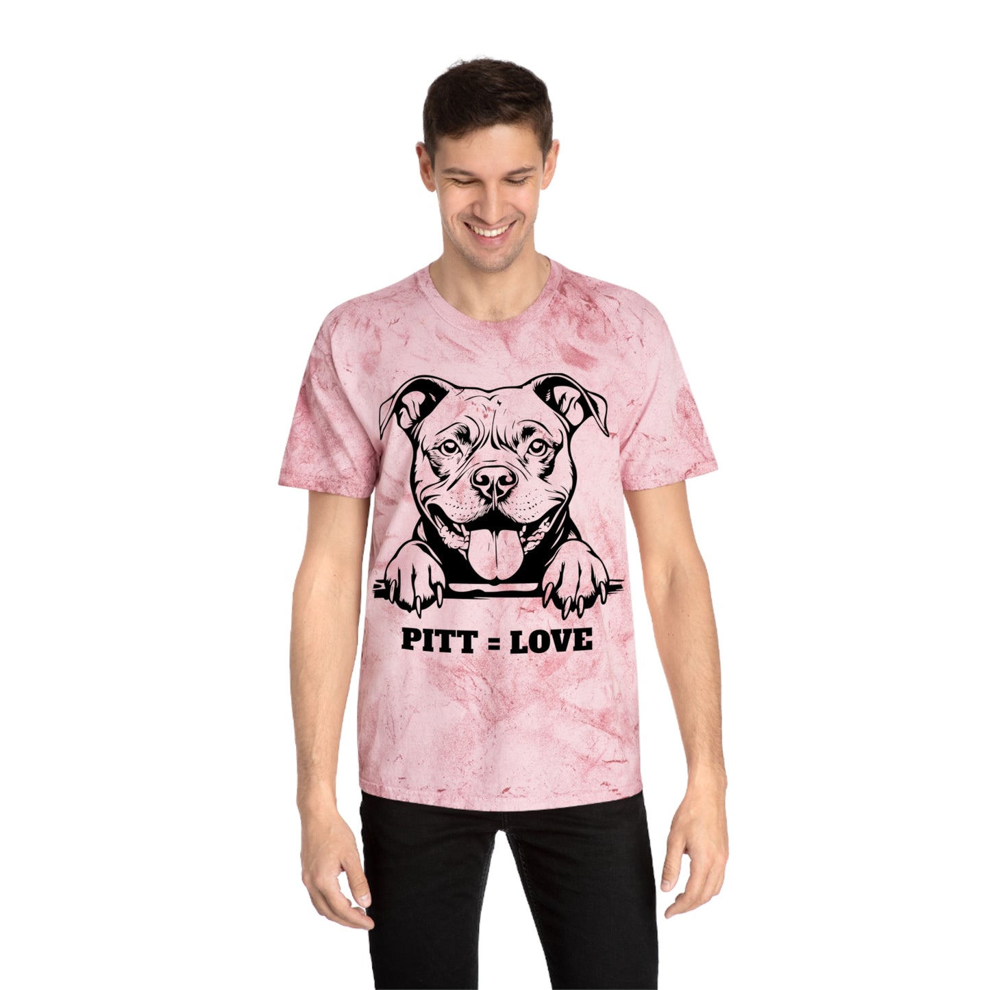 Pitt Love Women's Color Blast T-Shirt - Dog Lover Apparel