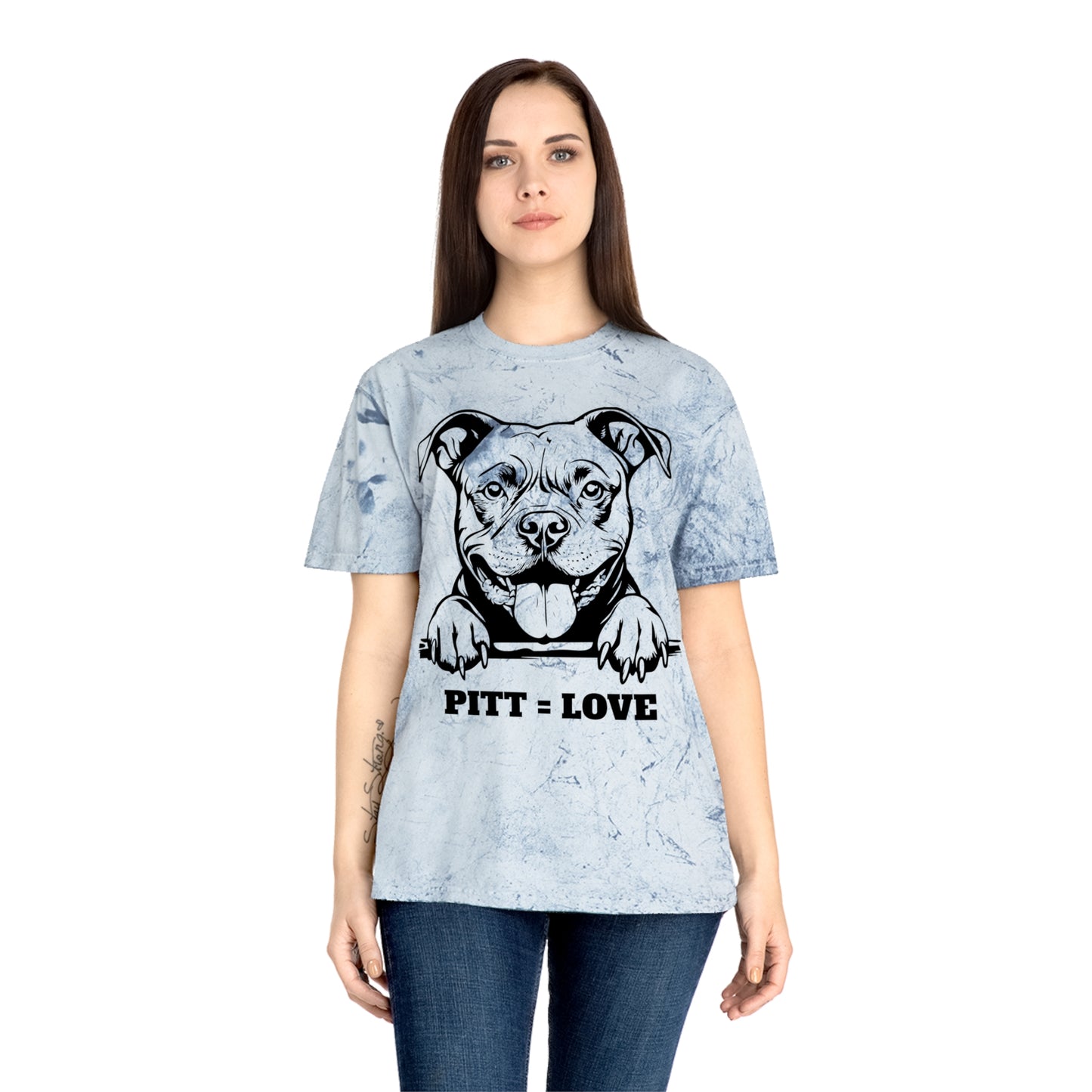 Pitt Love Women's Color Blast T-Shirt - Dog Lover Apparel