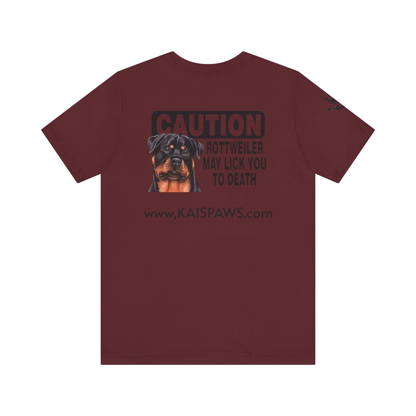 Caution Rottweiler Graphic Tee - Funny Pet Lovers Shirt, Gift for Dog Owners, Unisex Tee, Animal Lover Apparel, Birthday Present
